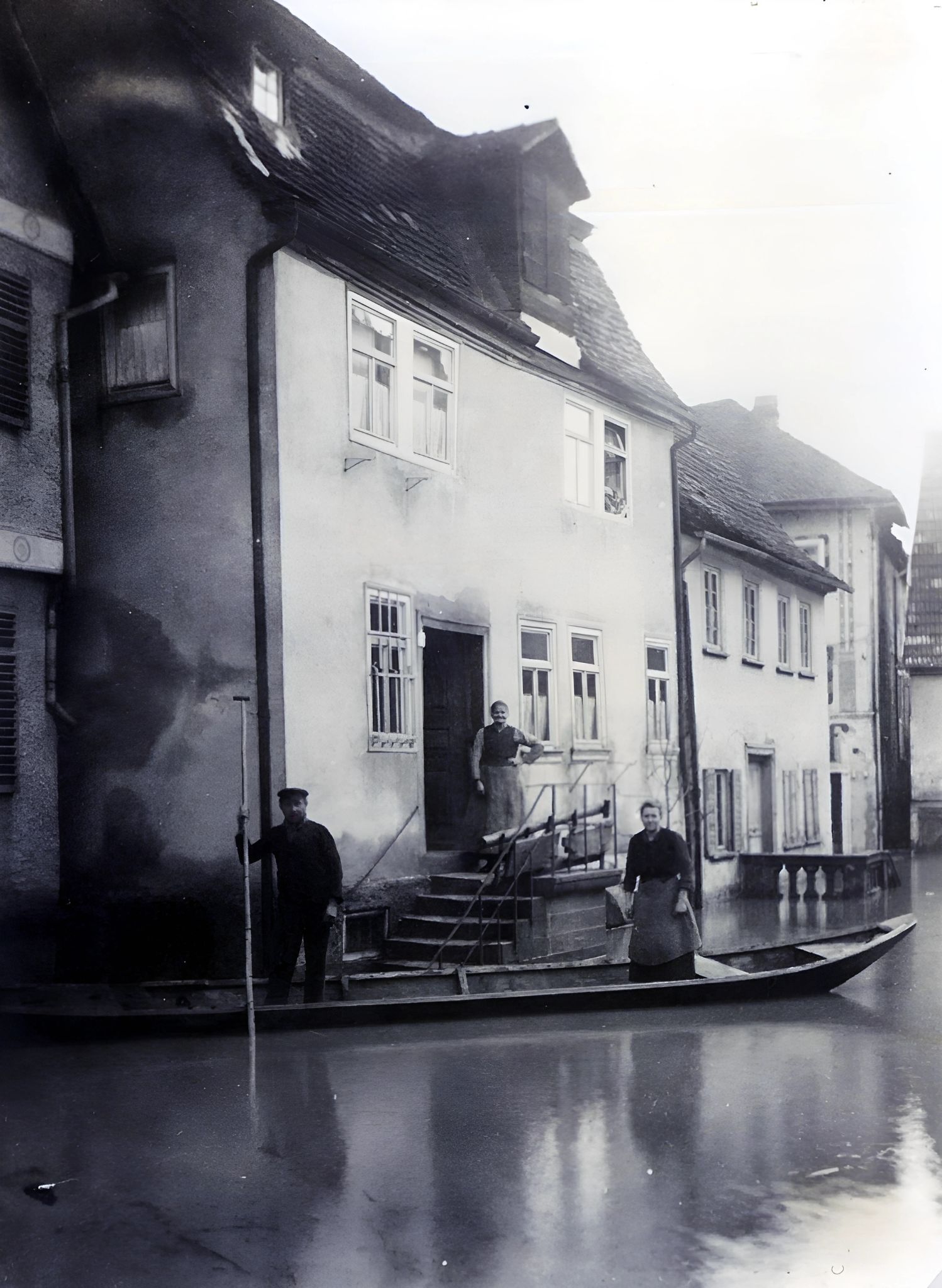 Hochwasser 1920 in der Hofstraße