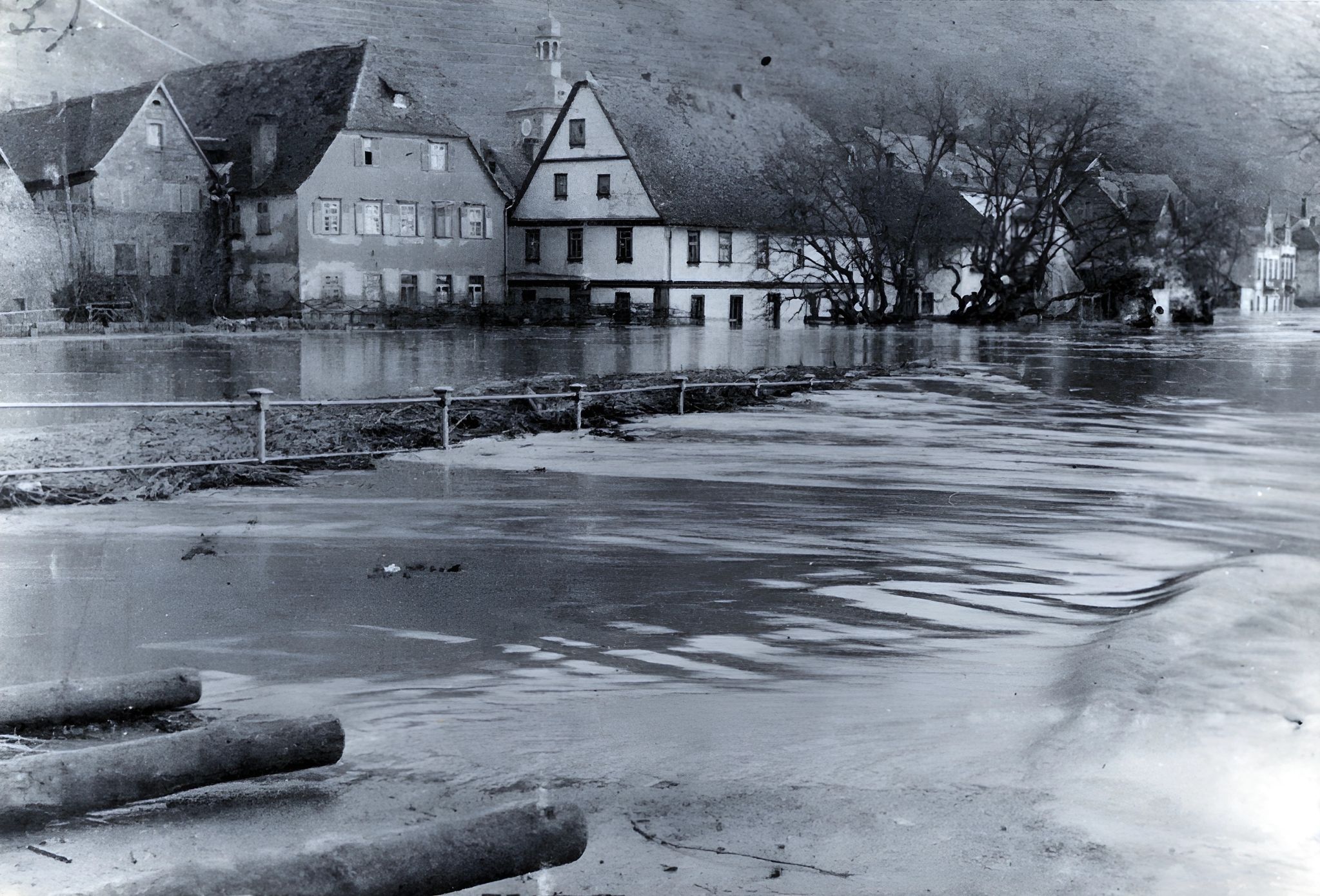 Hochwasser 1920 in der Brückenstraße