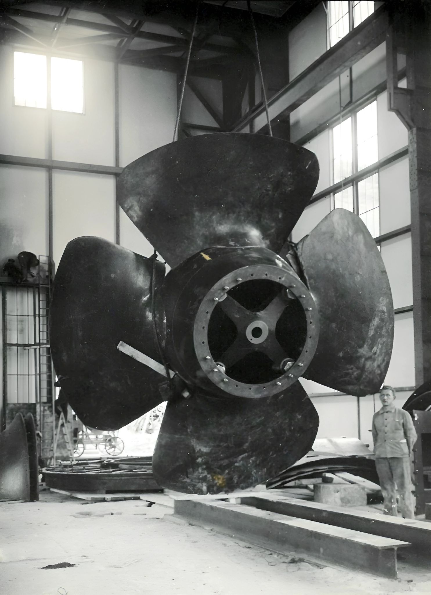 Bau des Kraftwerks 1929