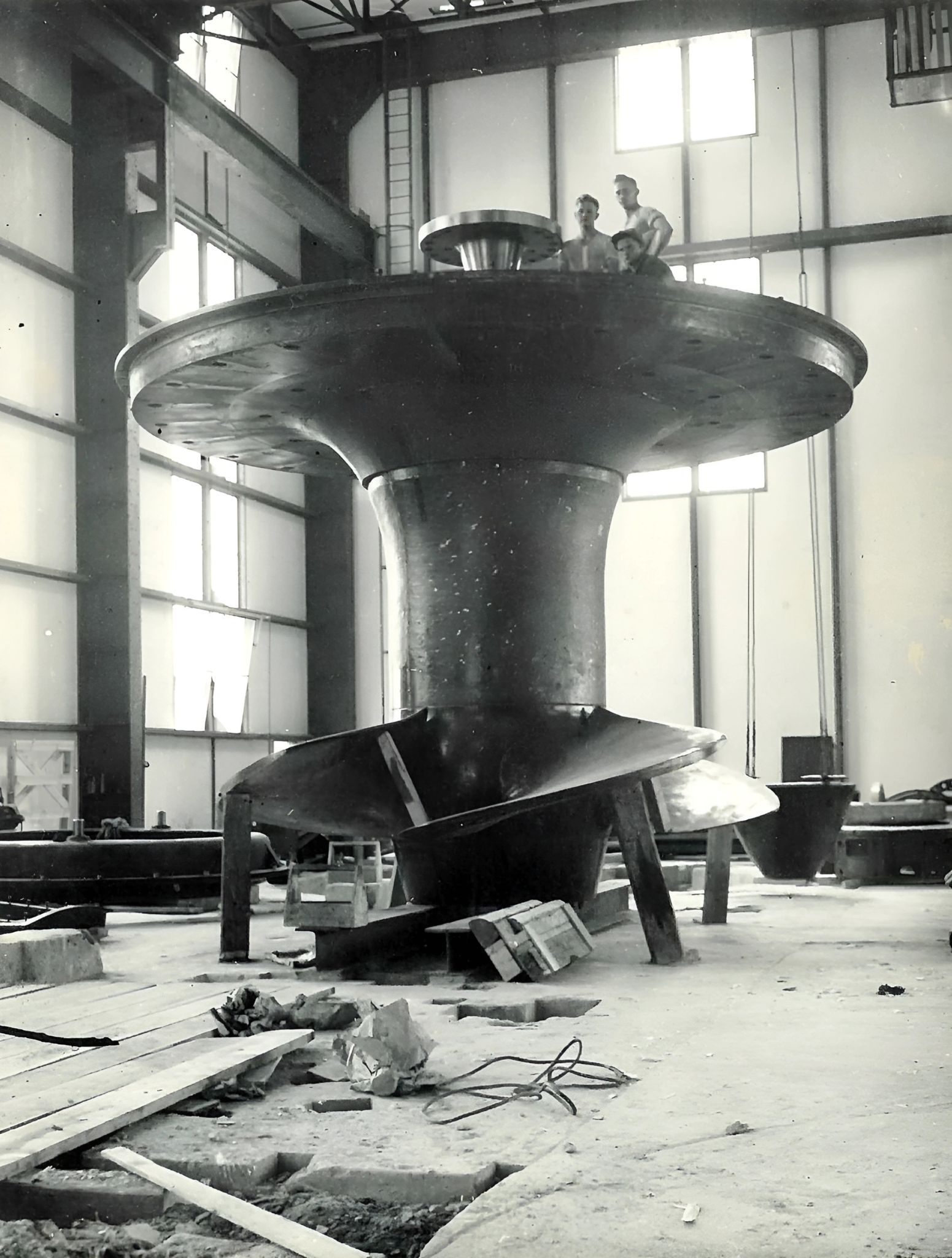 Bau des Kraftwerks 1929
