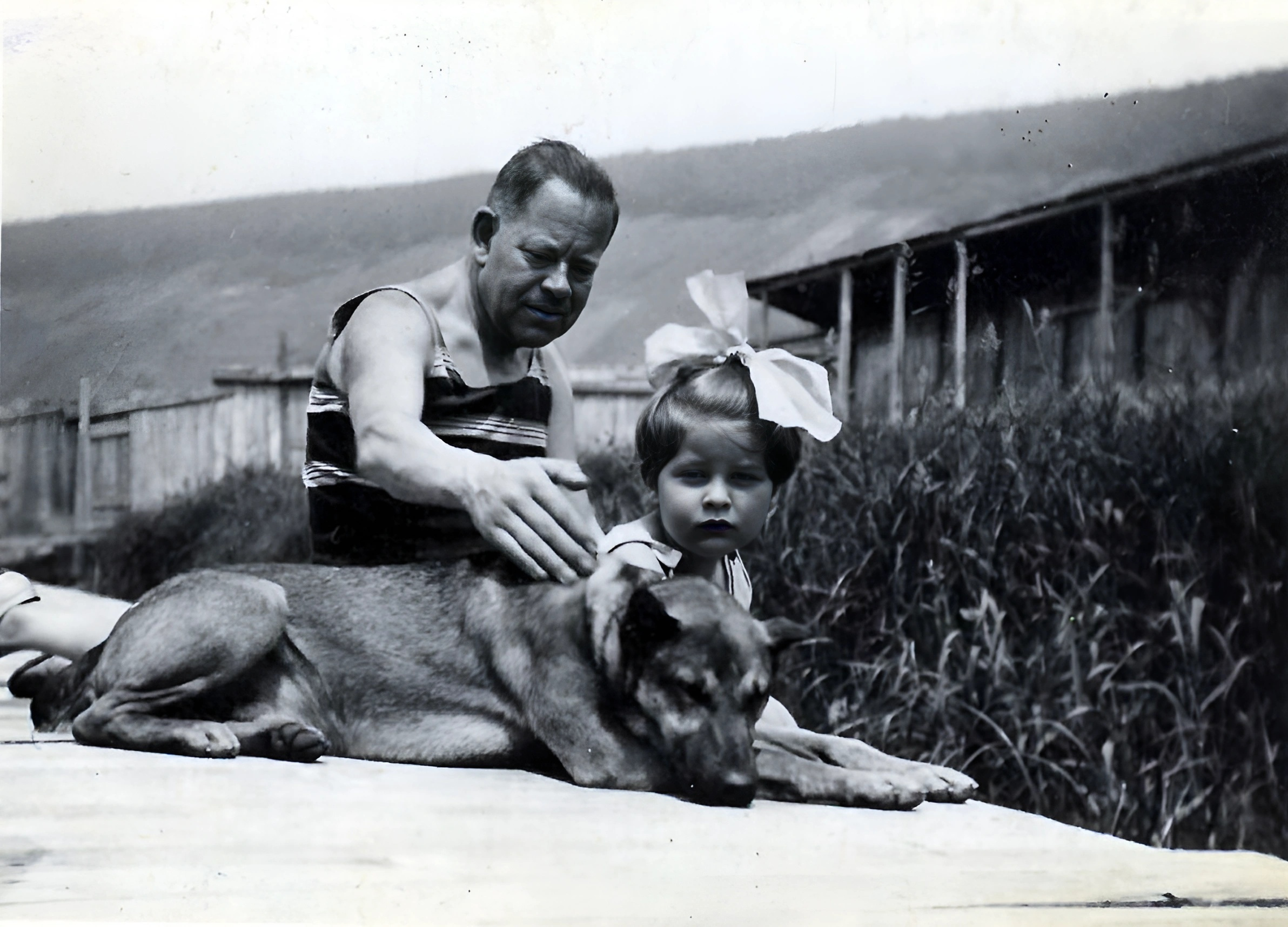 Apotheker Josef Ammerschläger (vermutlich mit Tochter Erika)