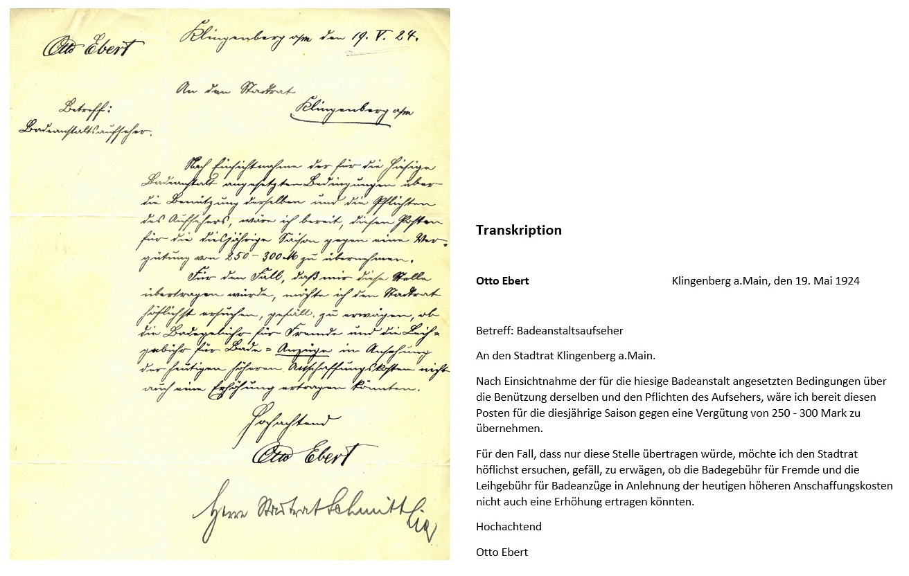 Dokument Badeanstaltsaufseher