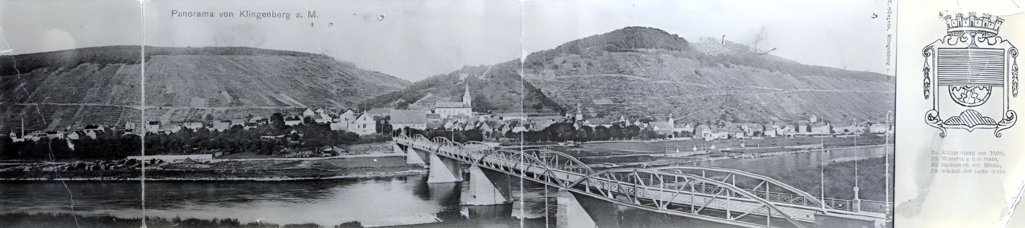 Panoramakarte mit Mainbrücke