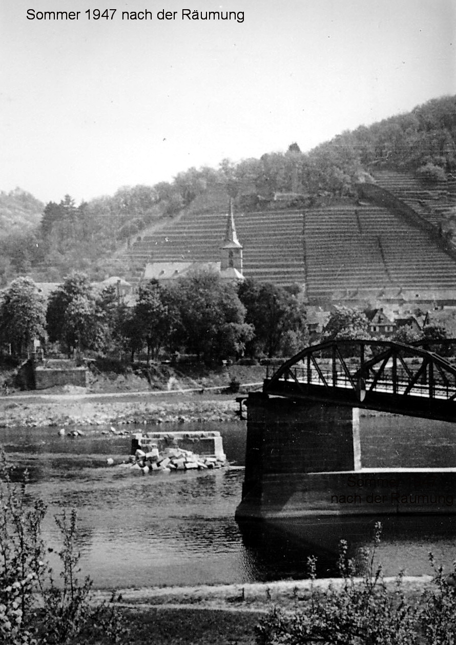 Nach dem Räumen der Trümmerteile