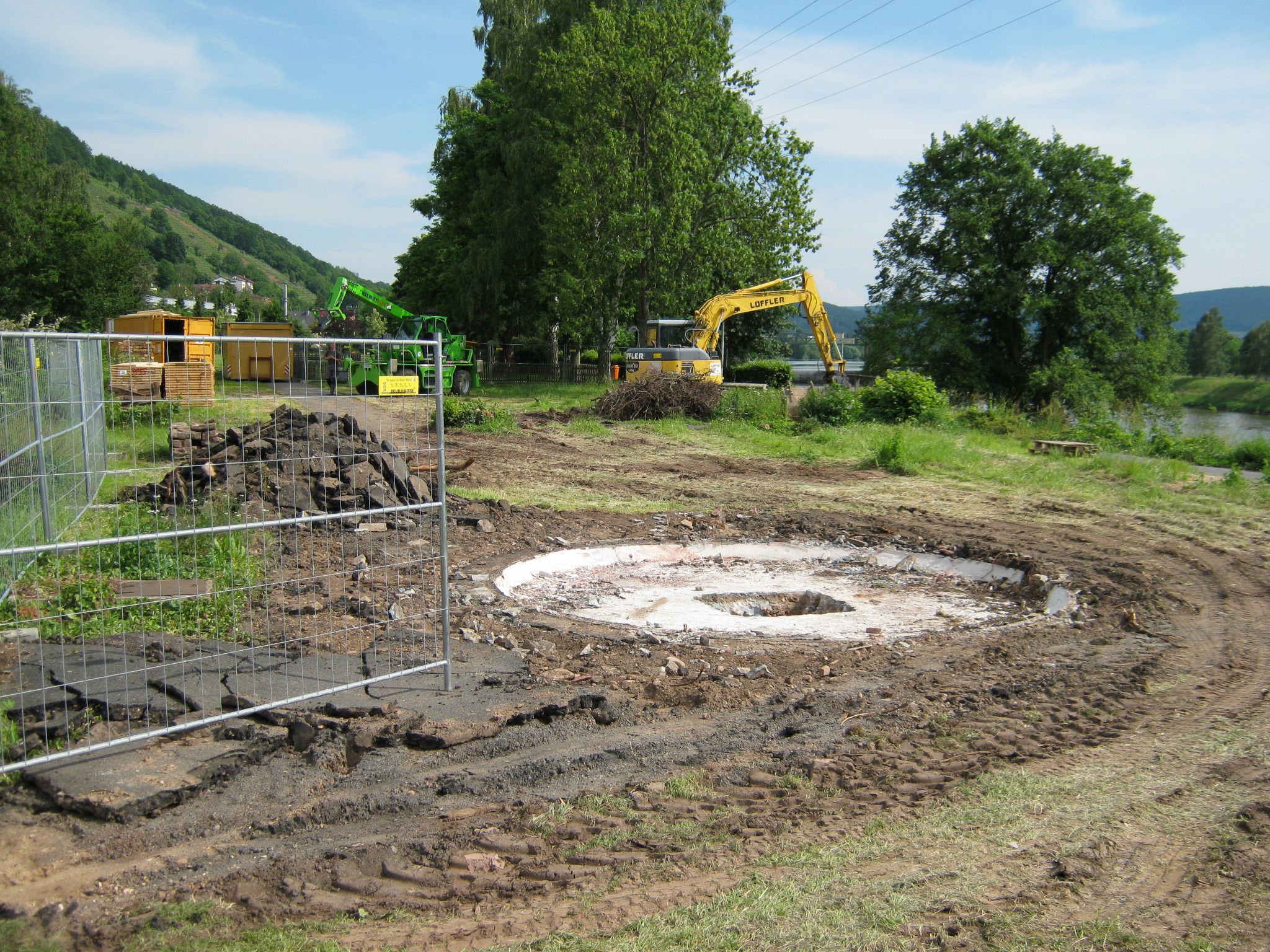 Der Weltausstellungsbrunnen wurde ausgegraben