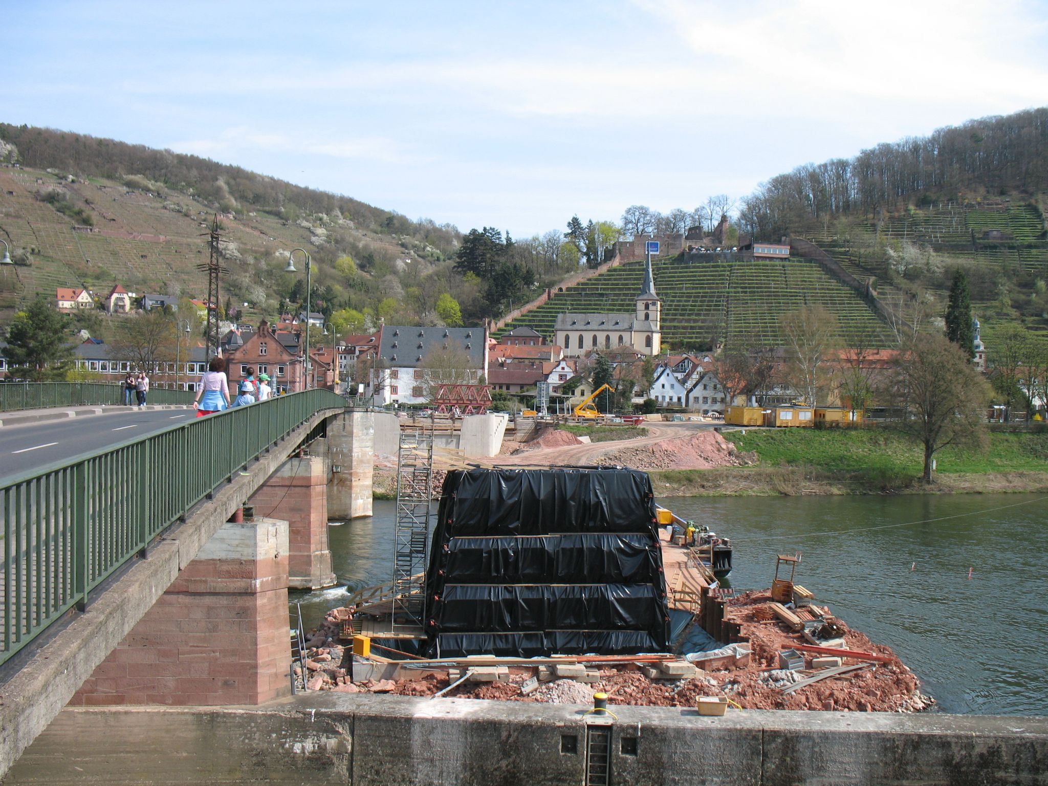 Bau der Mittelstütze