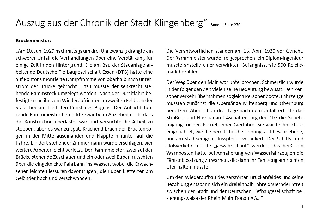 Z Auszug aus der Chronik