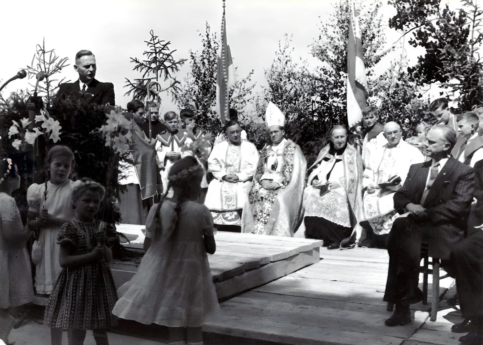 Einweihung der Mainbrücke am 29. Juni 1949