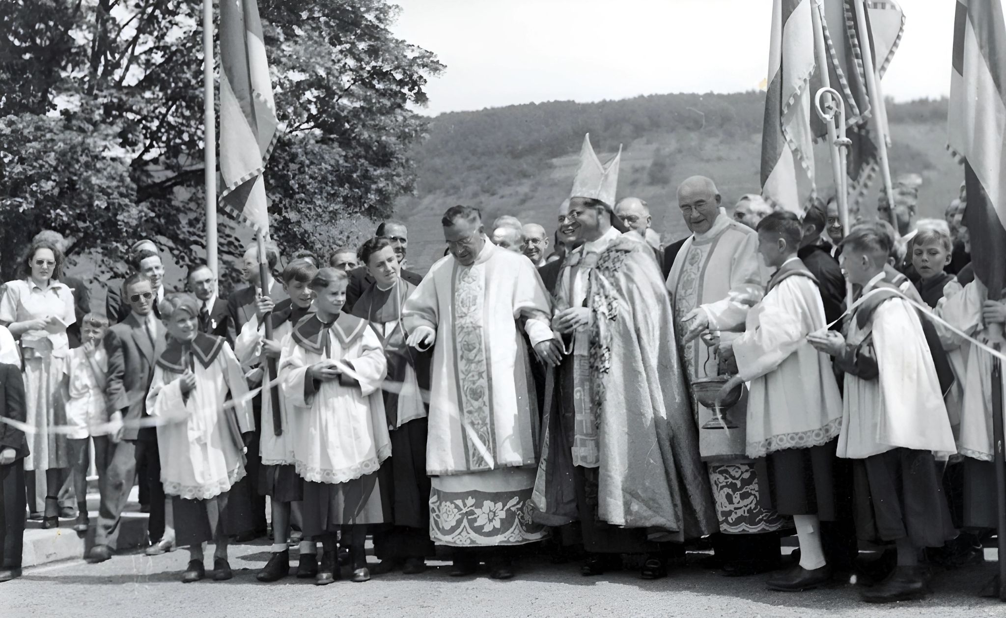 Einweihung der Mainbrücke am 29. Juni 1949