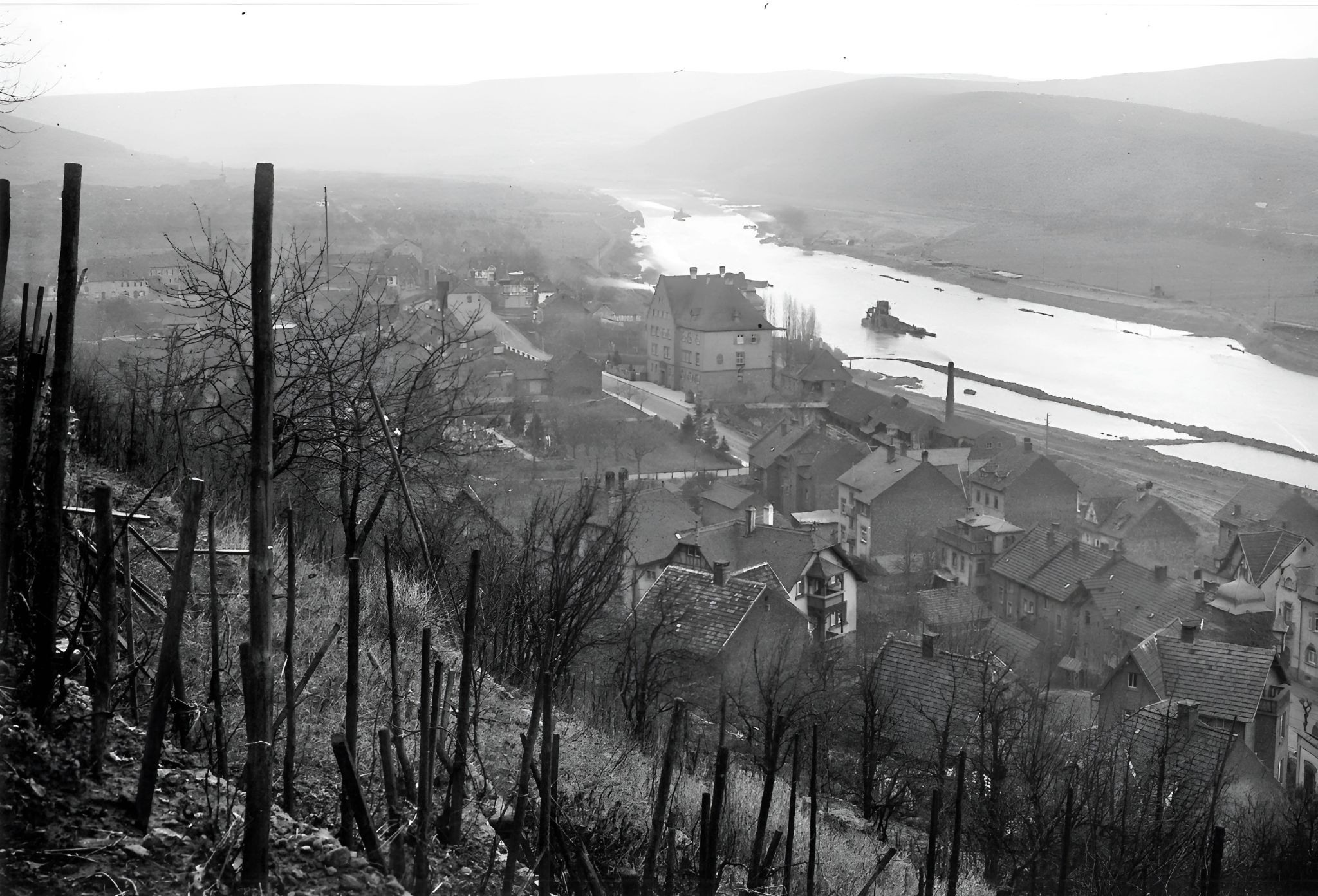 Aufschüttungen im Main 1929