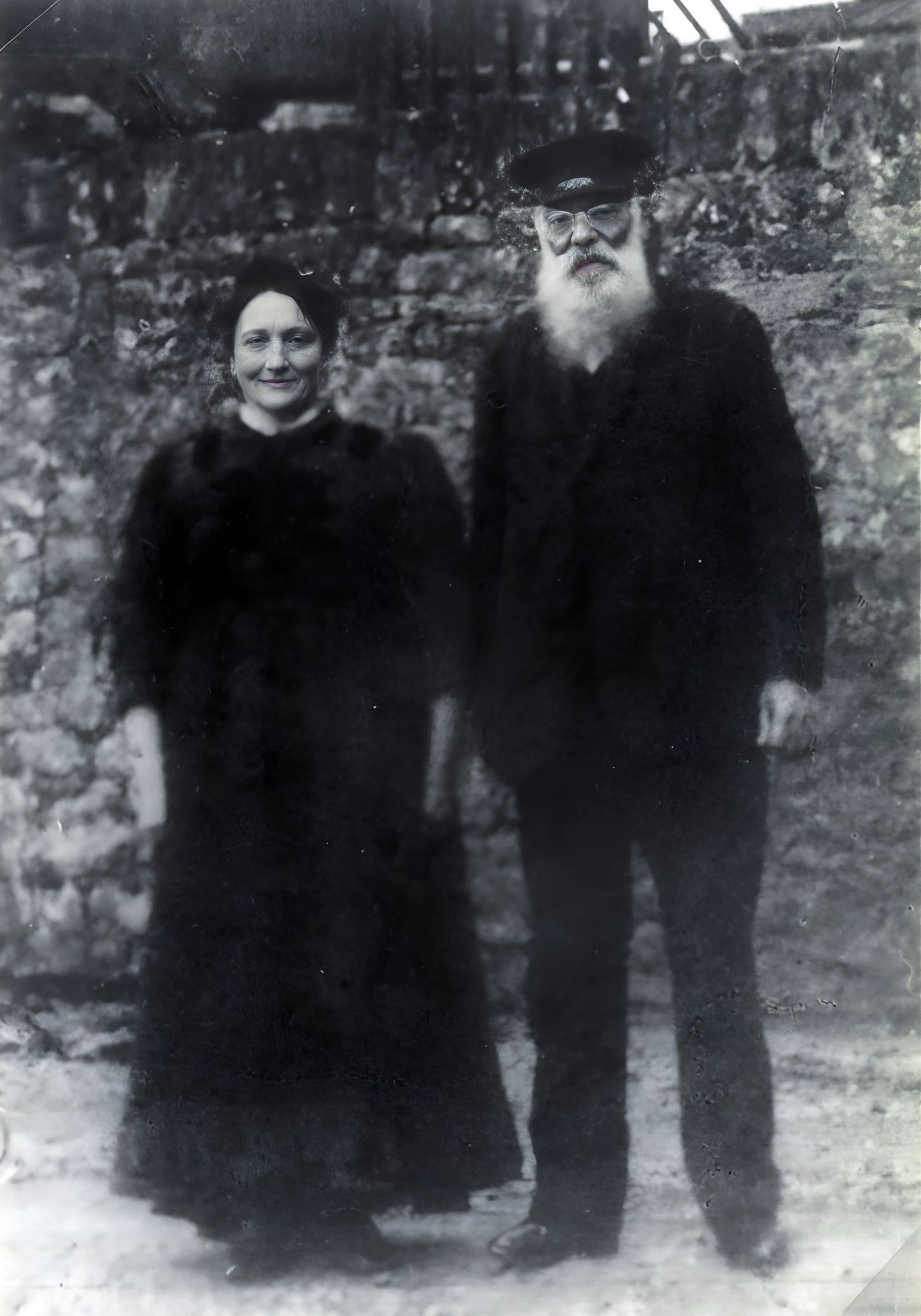 Heinrich Josef Ebert (1838 - 1914) mit seiner 2. Frau Frau Katharina, geb. Schellenberger (1869-1919), Eltern von Jella.