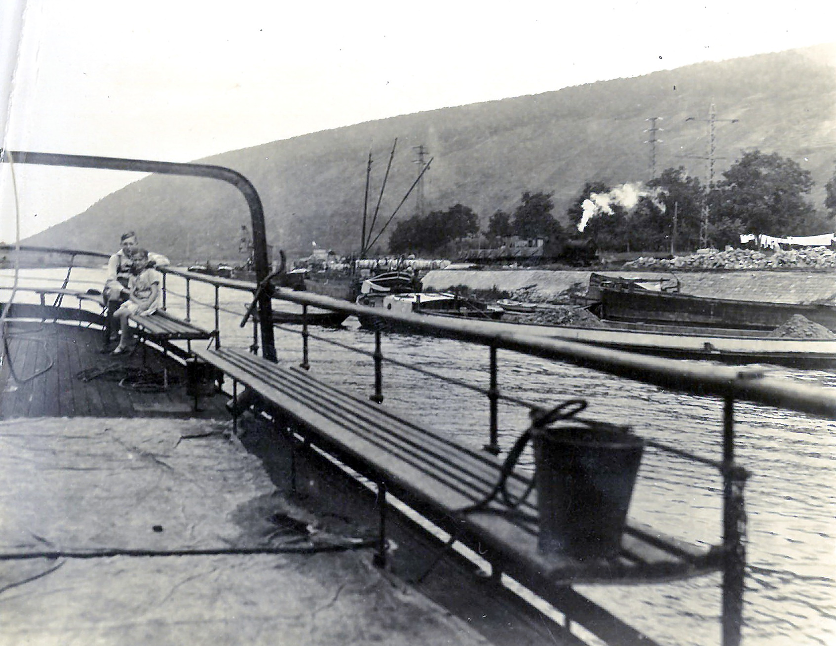 Bau der Staustufe 1929