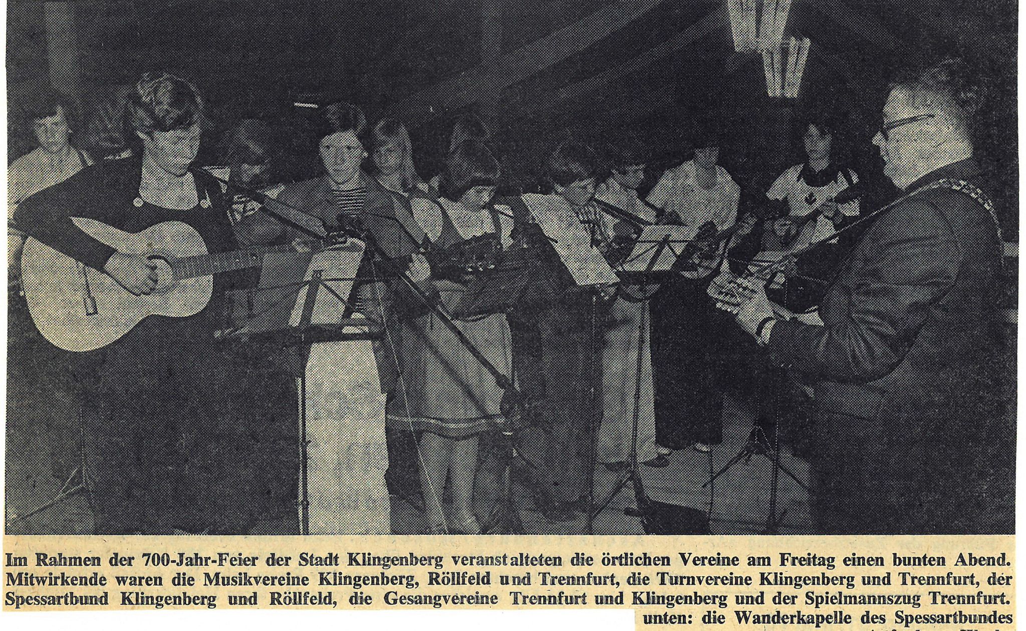 Zeitungsbericht Bunter Abend