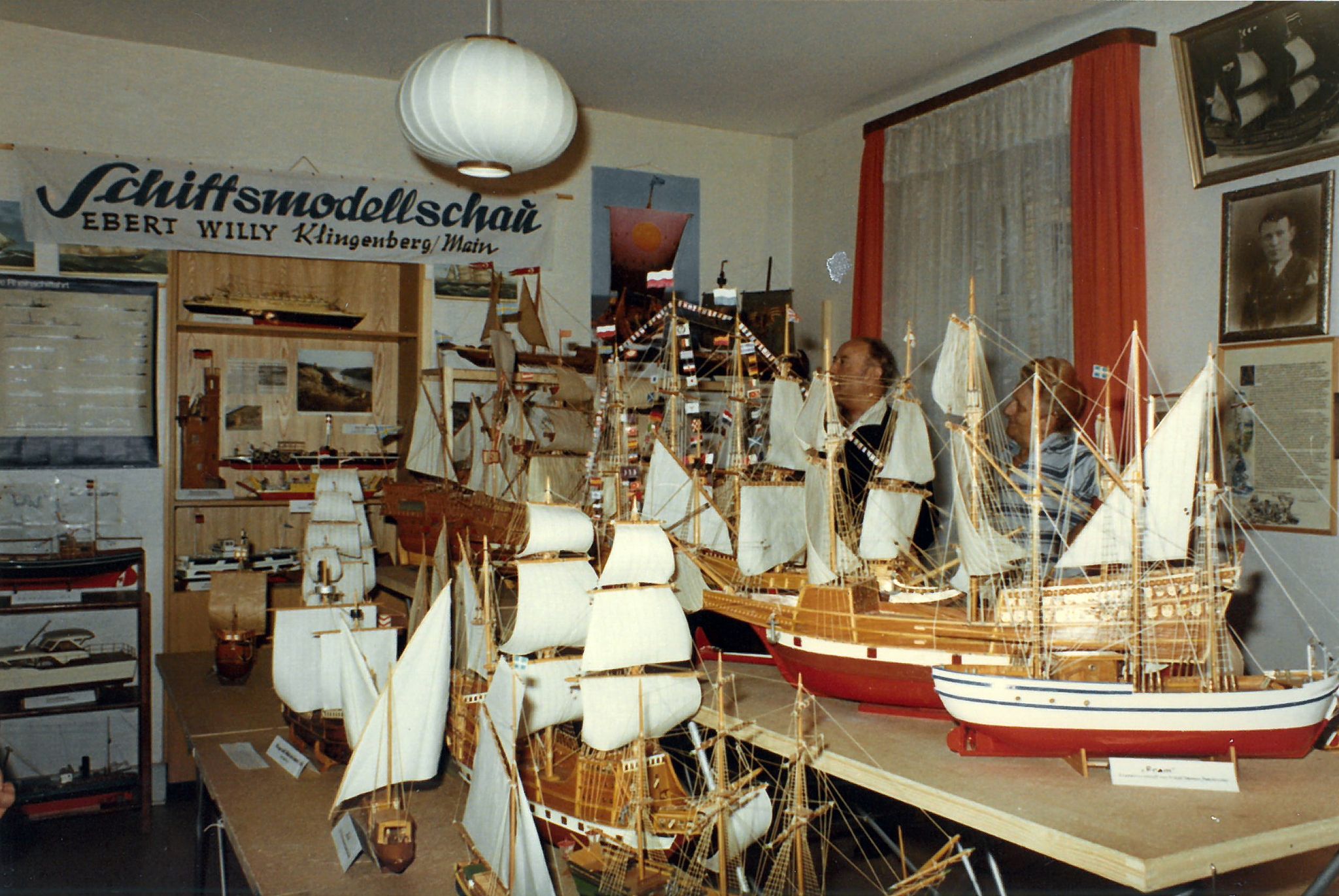 Während der Festwoche war Willy Eberts Schiffsmodell-Ausstellung geöffnet