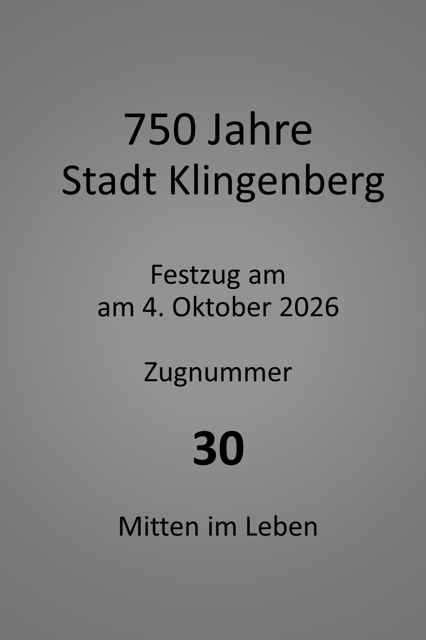 30 090 Zwischenueberschrift Zugnummer 30 20261003