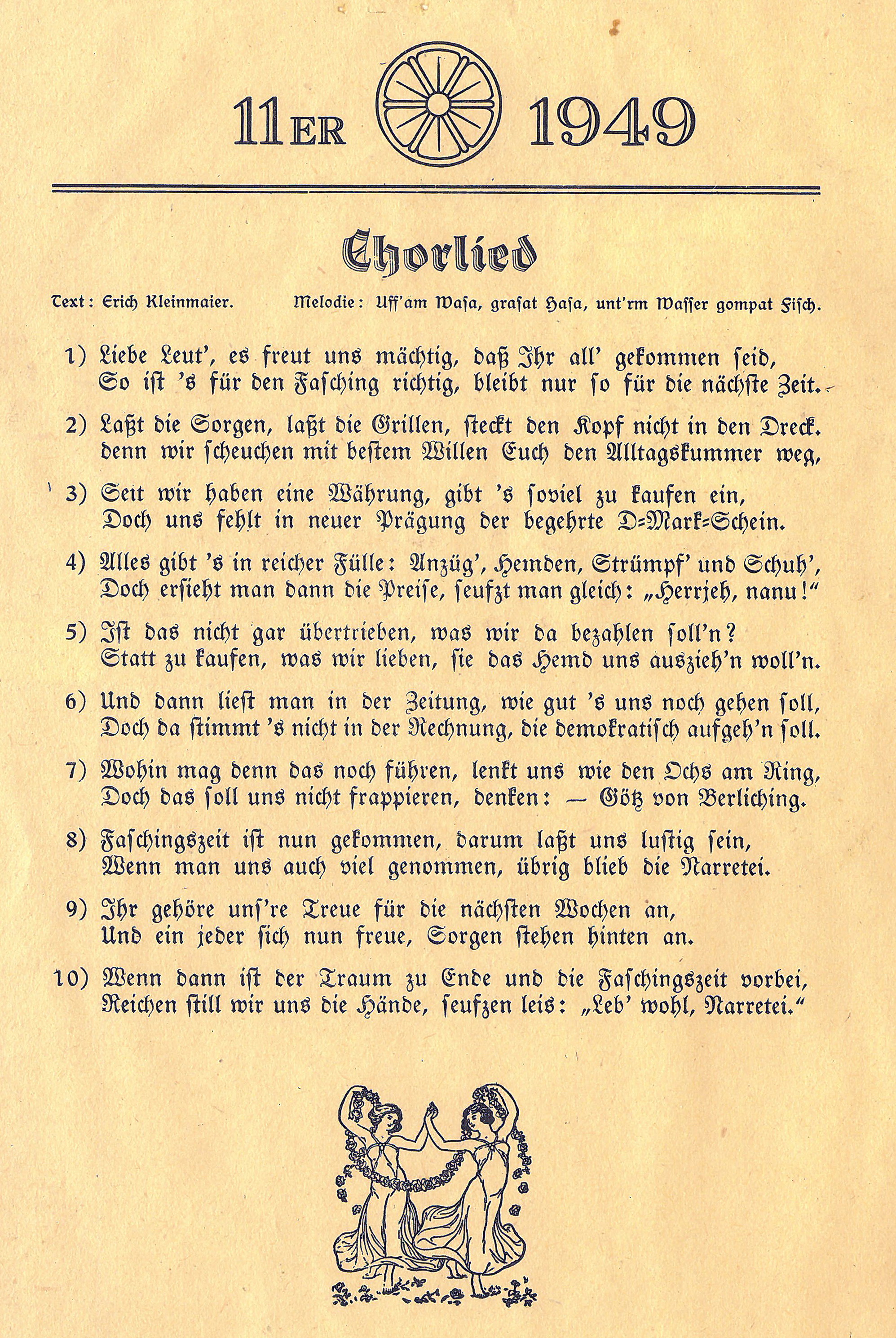 Chorlied 1949