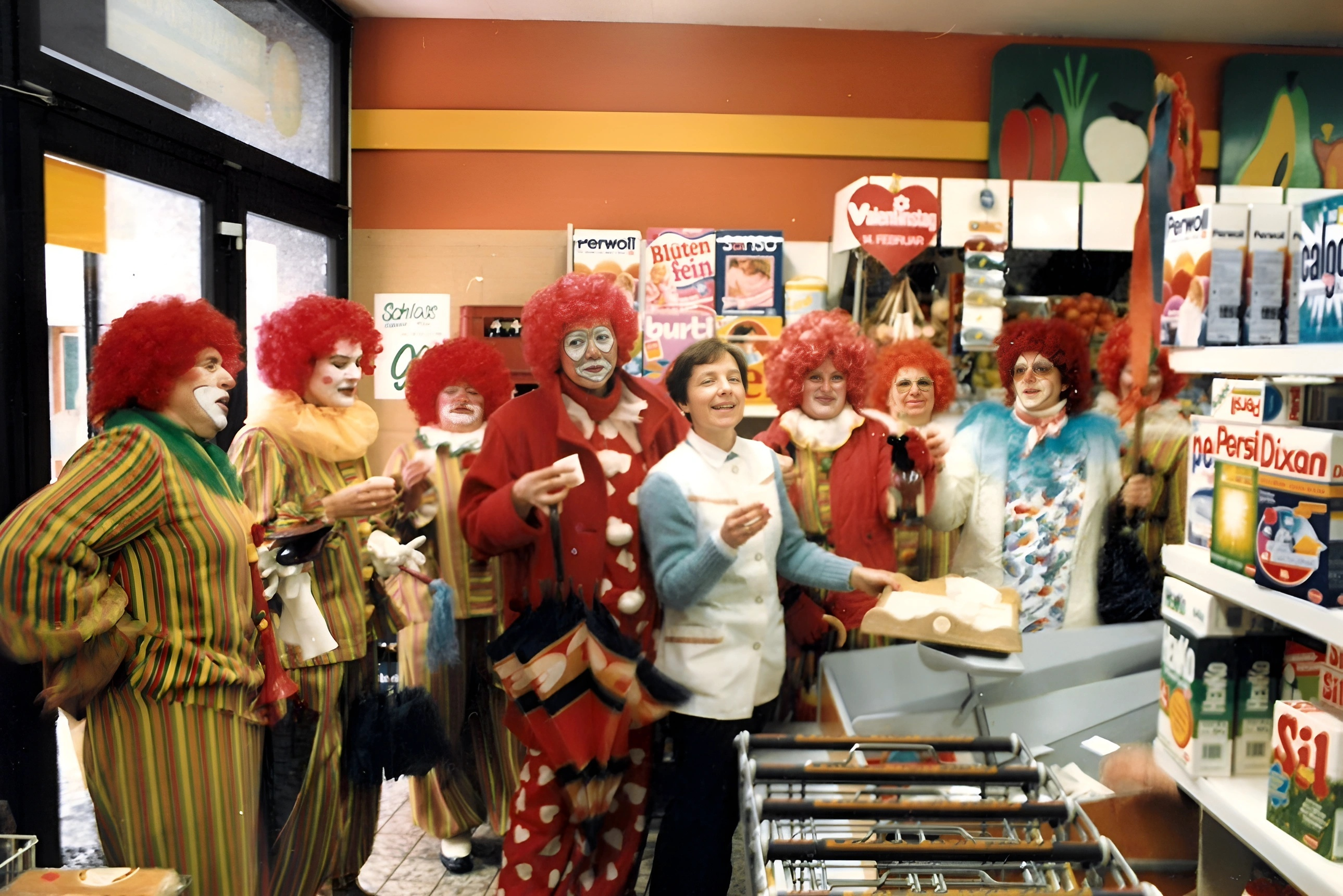 Die Mittwochsturnerinnen am Rosenmontag 1984