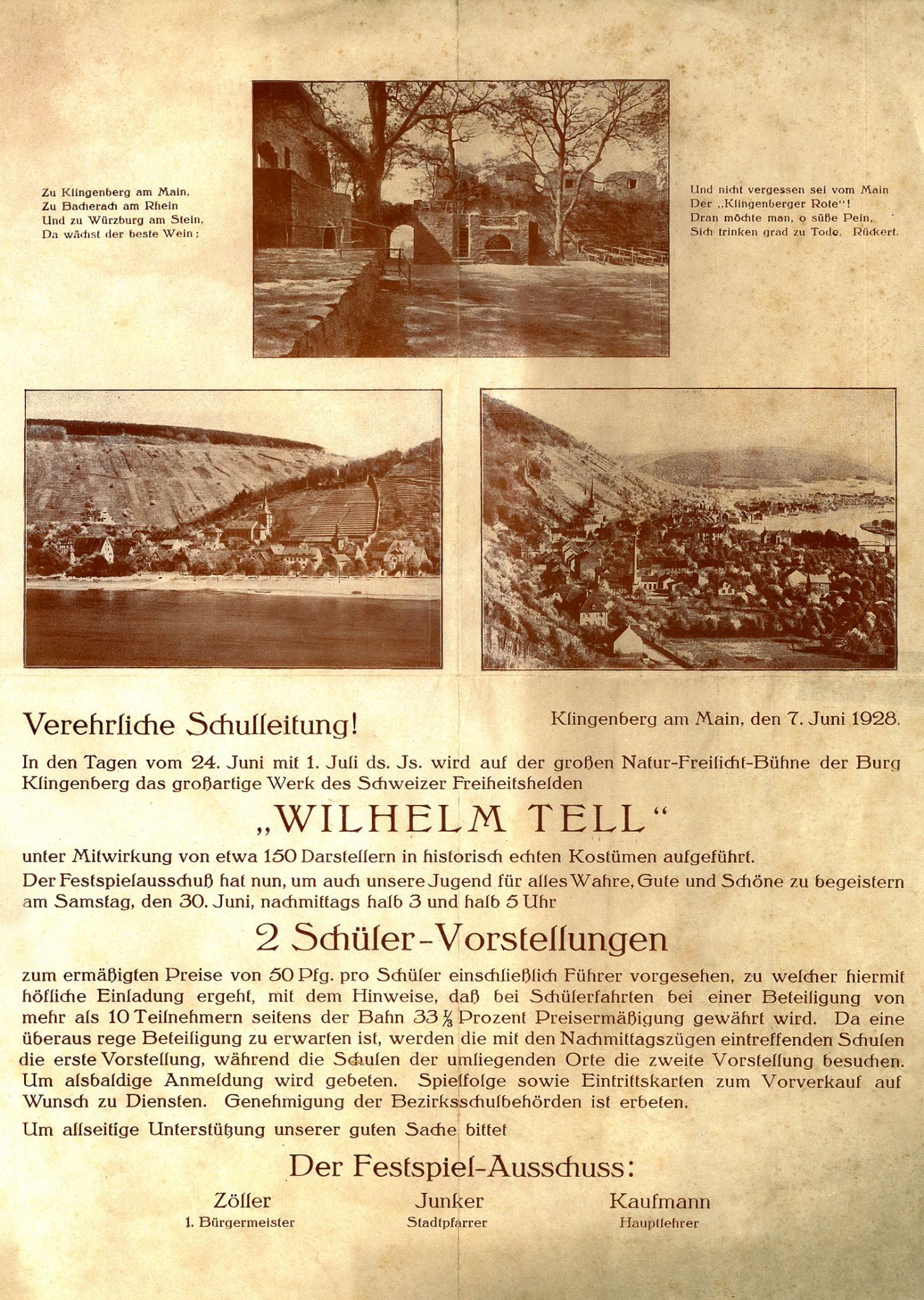 Einladung an die Schulleitung