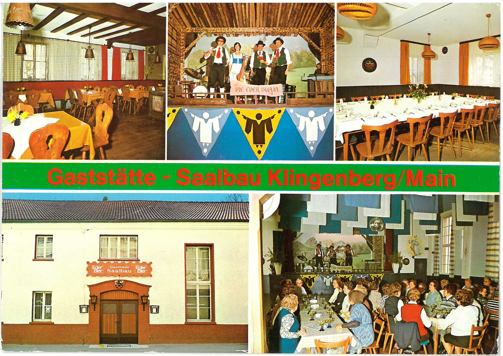 Ansichtskarte Gaststätte Saalbau