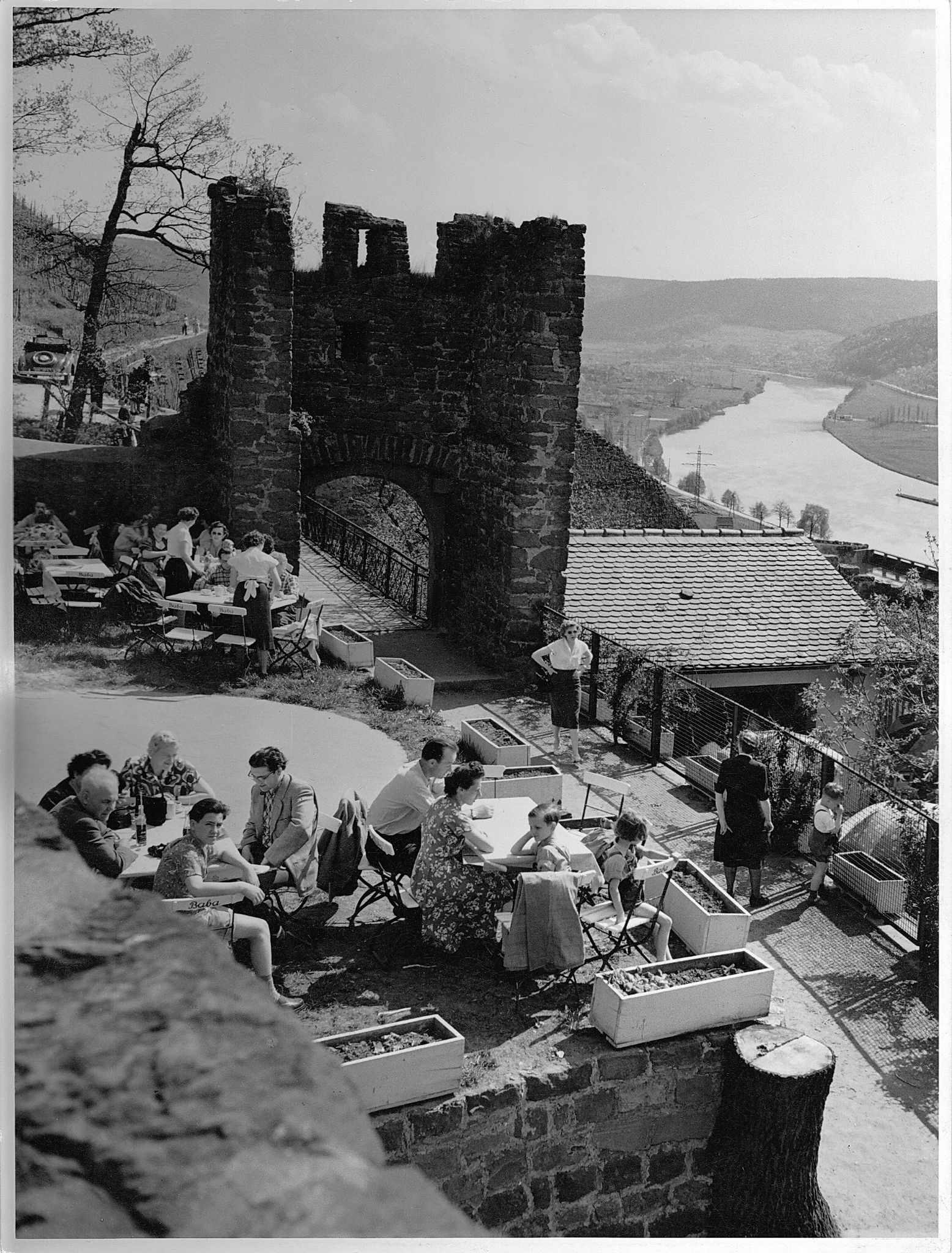 Burgterrasse 1955