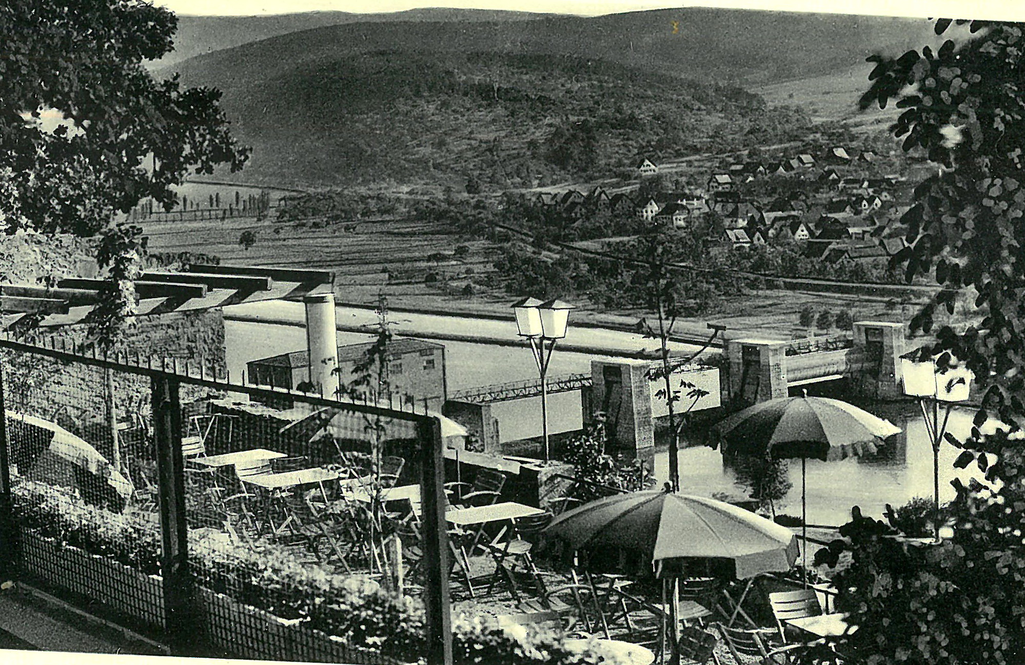 Burgterrasse um 1950