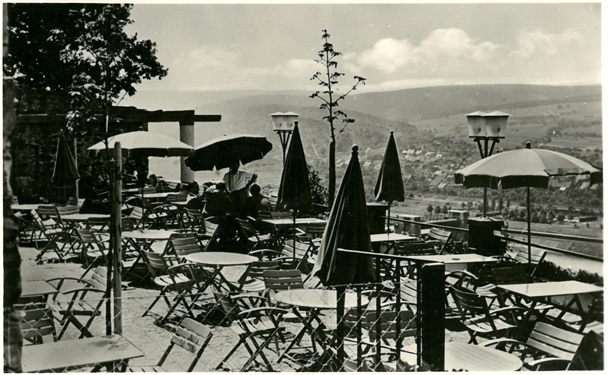 Burgterrasse um 1950