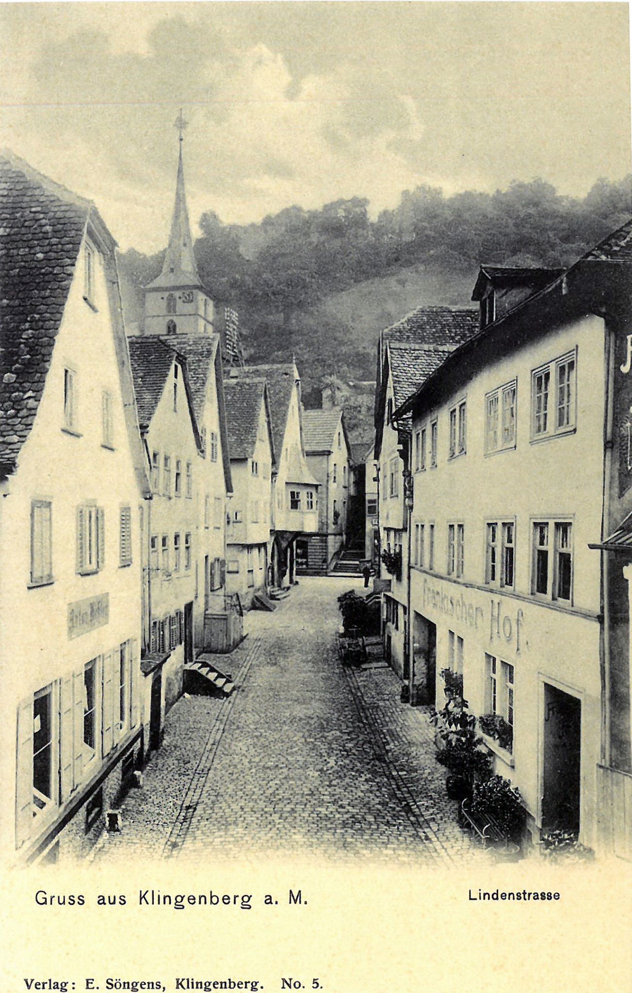 Blick vom Gasthaus zum Bären in die Lindenstraße