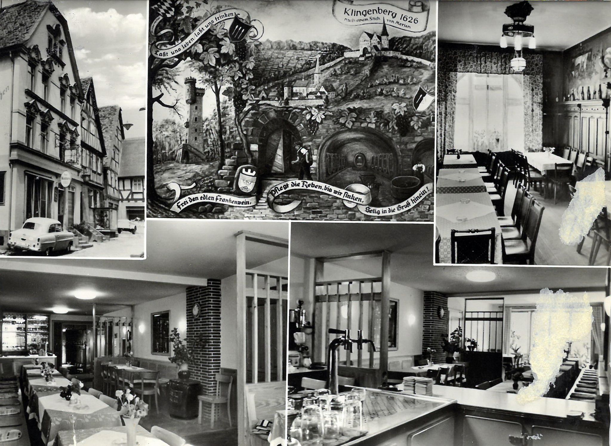 Ansichtskarte "Gasthaus und Pension zum Hirschen"