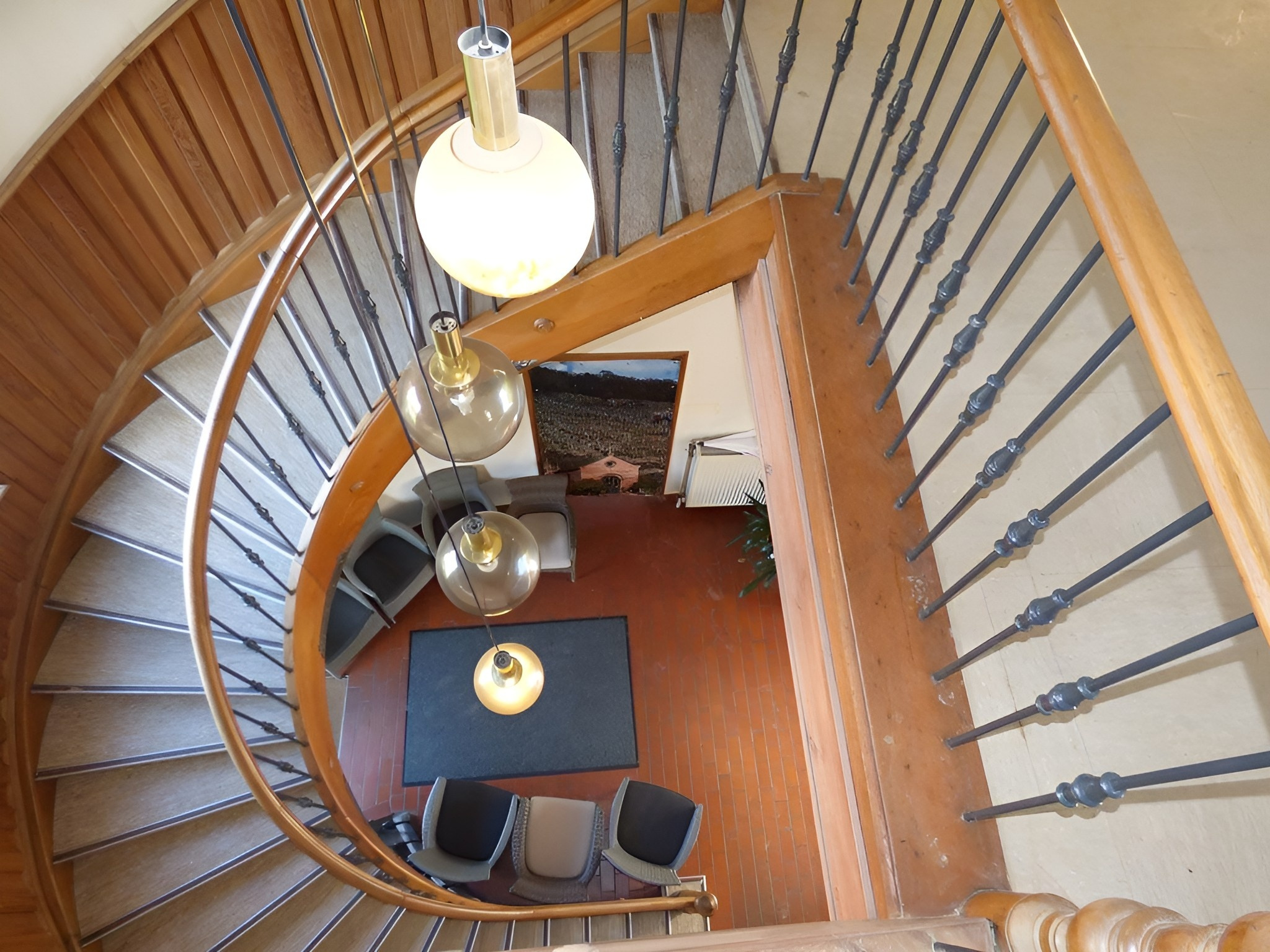 Die Wendeltreppe im Gebäude