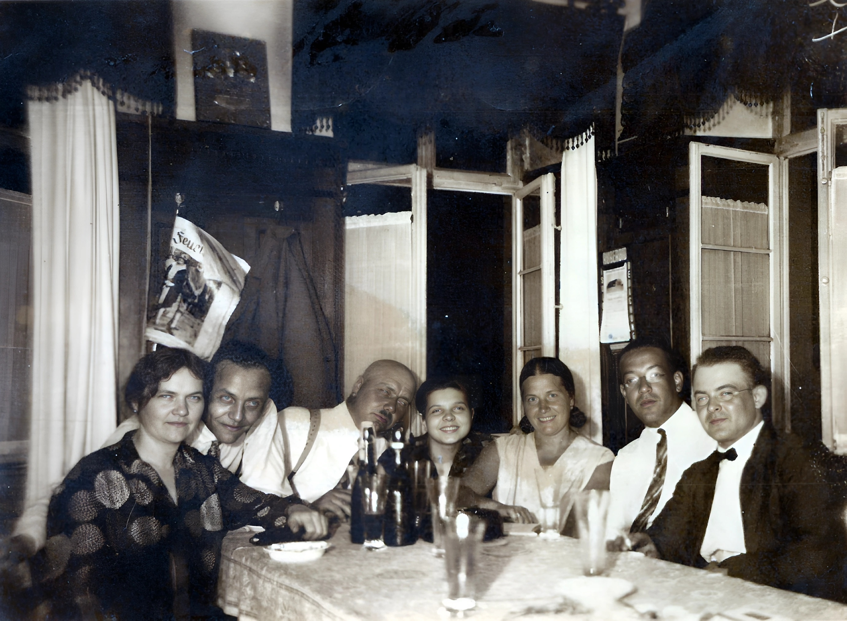 Beisammensitzen in der "Krone" 1926