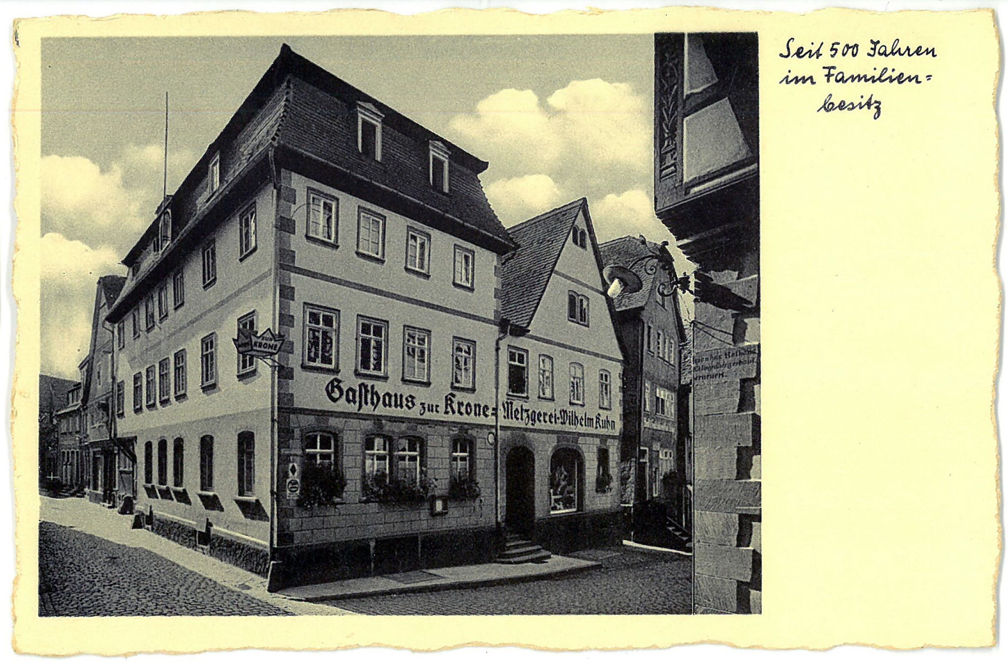 1940 120 Gasthaus Krone Aussenansicht 1940er Jahre