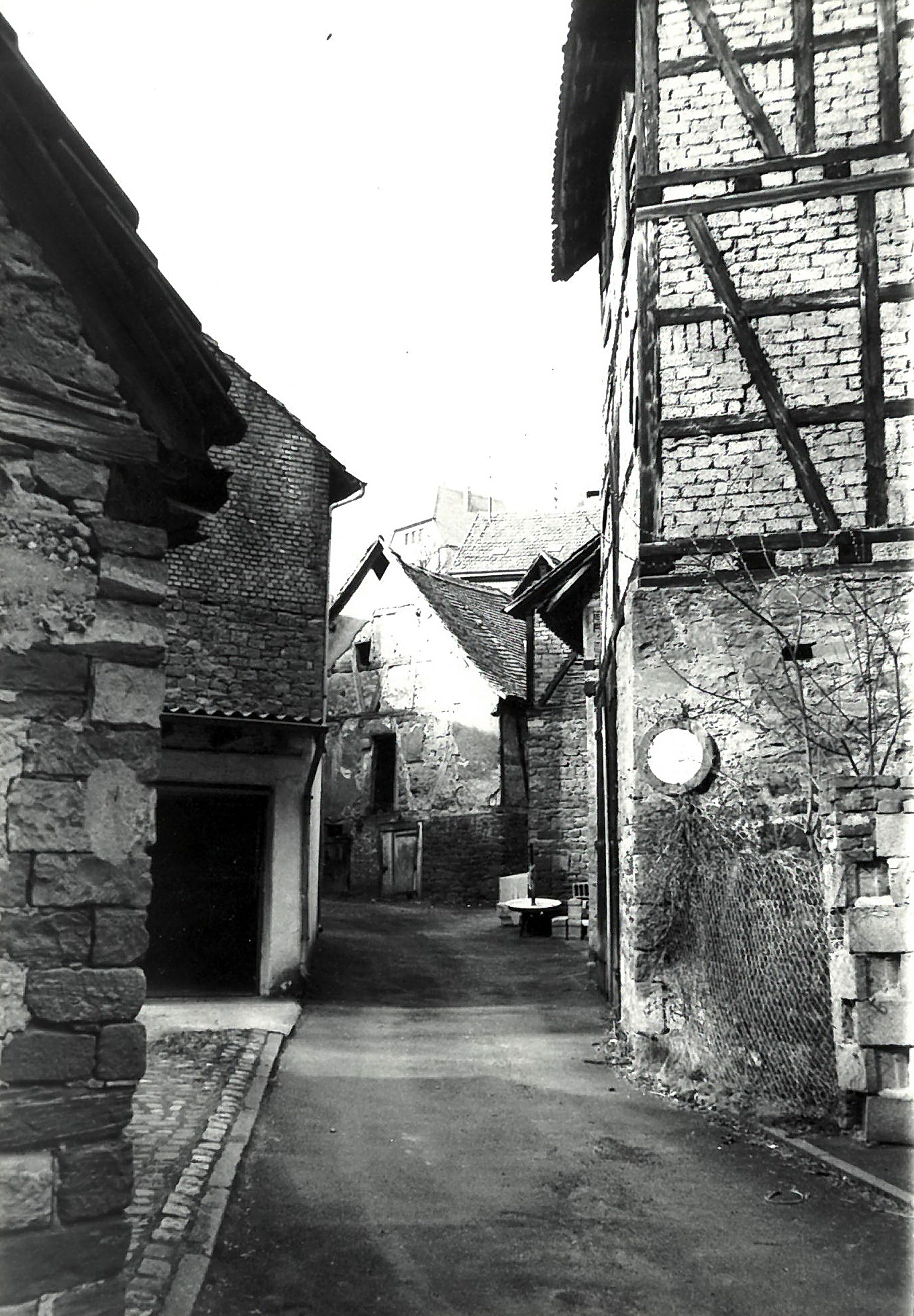 Das "Scheierbückelche" - Gässchen zwischen Bergwerkstraße und Schlucht