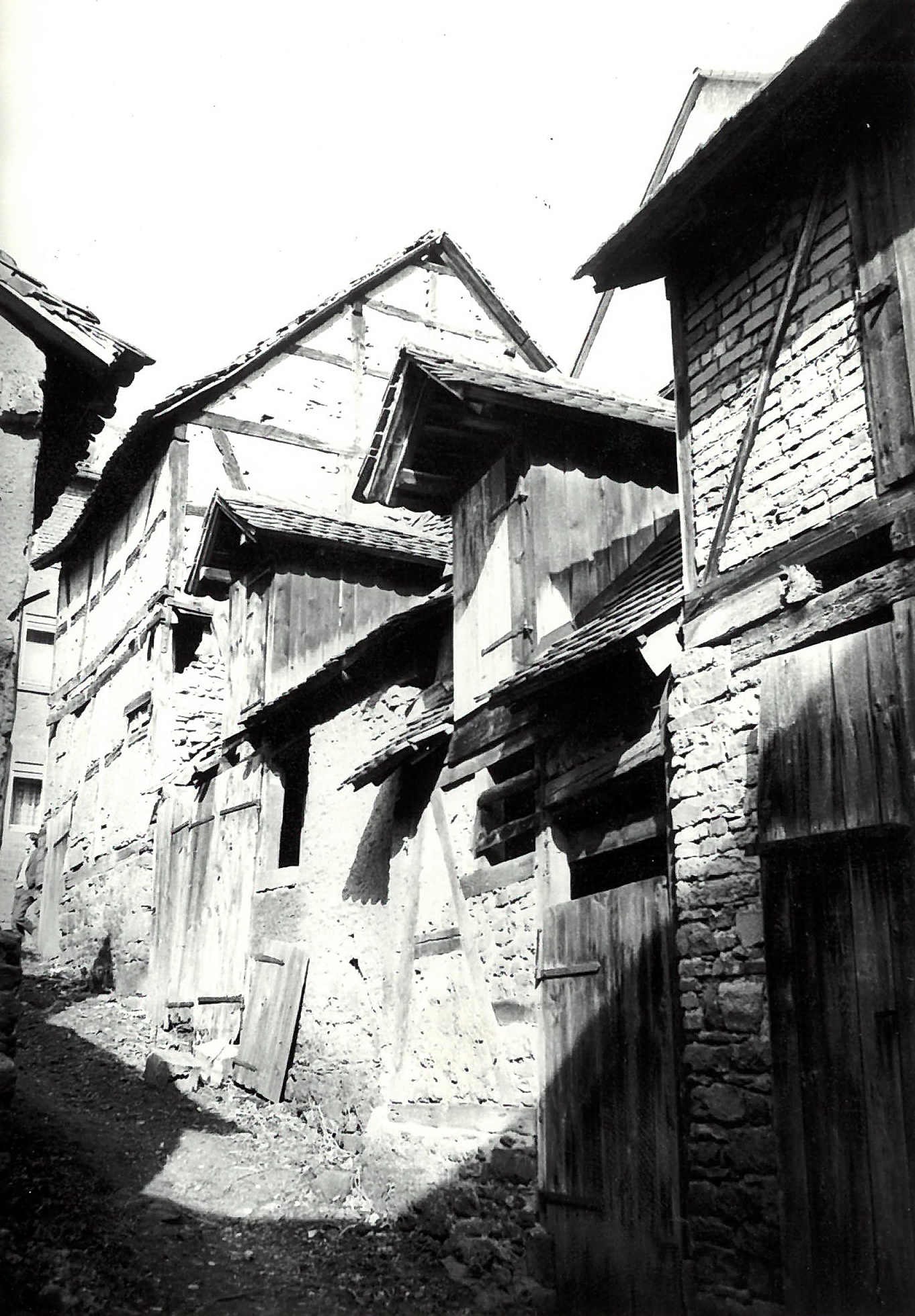 Das "Scheierbückelche" - Gässchen zwischen Bergwerkstraße und Schlucht