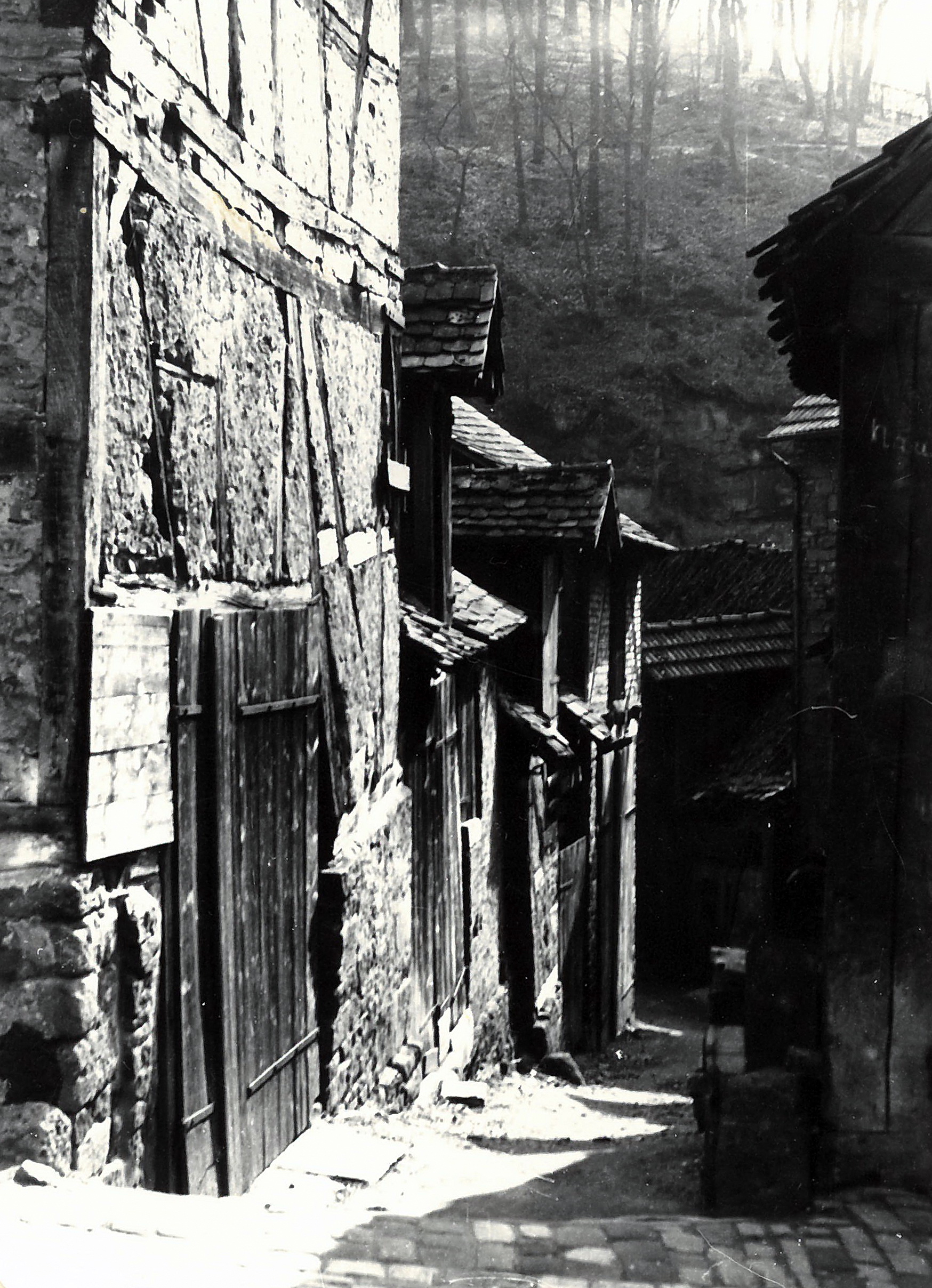 Das "Scheierbückelche" - Gässchen zwischen Bergwerkstraße und Schlucht