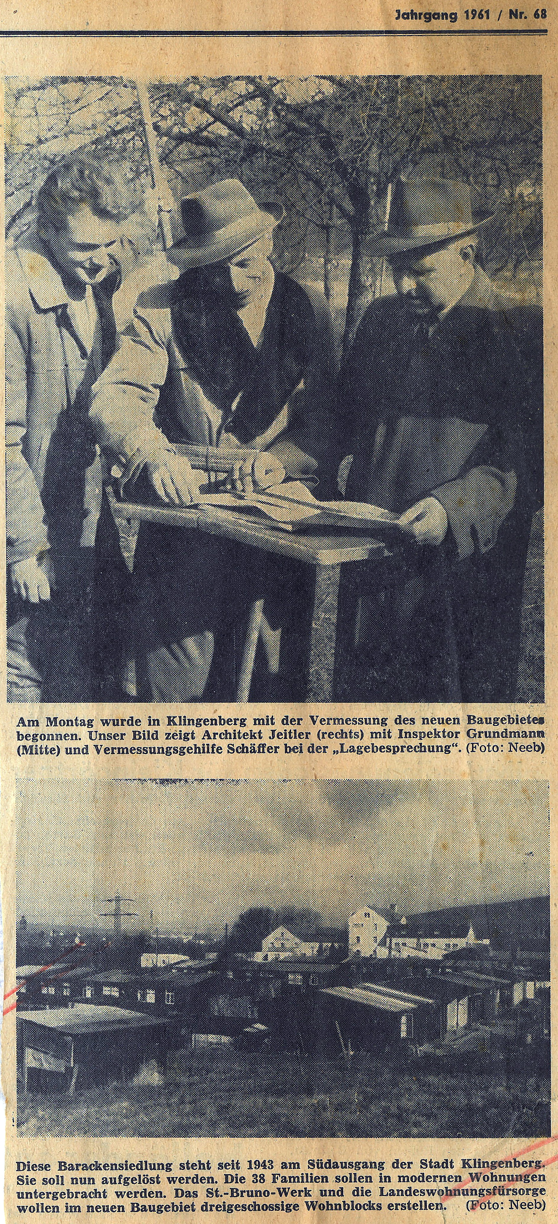 Zeitungsausschnitt vom 22.03.1961