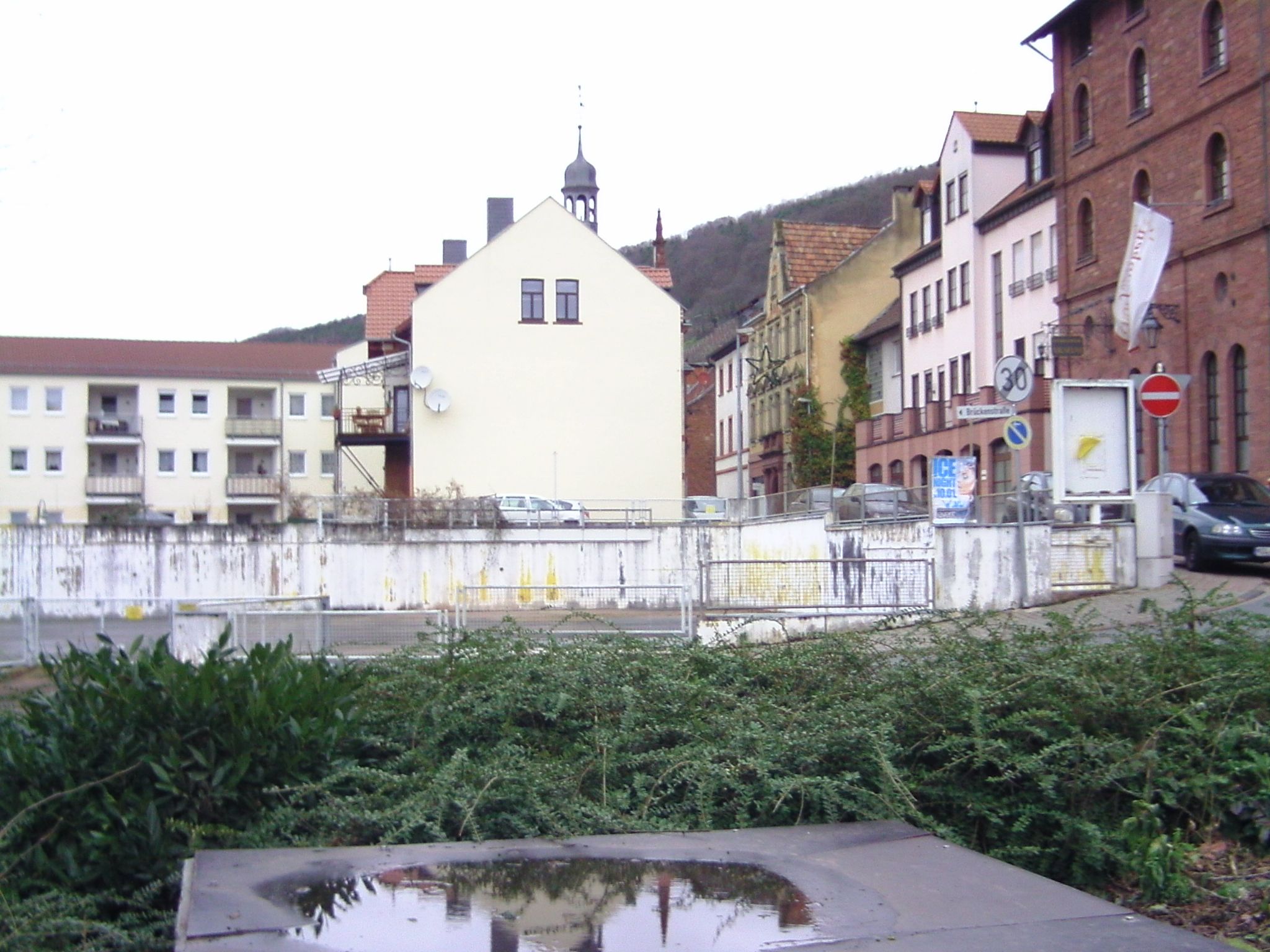 Blick auf die Südspitze mit Ausstellungsgelände