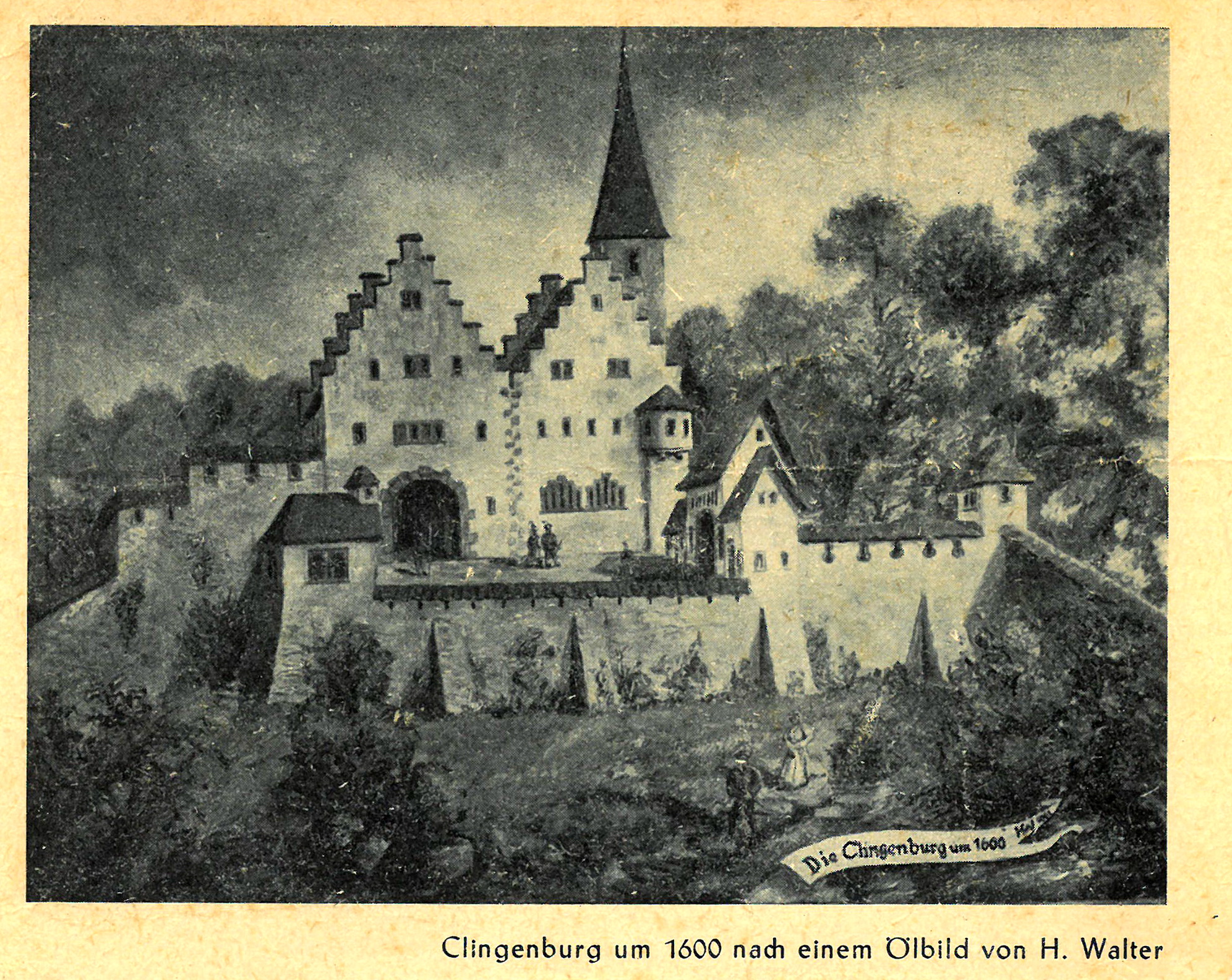 Die Burgruine Clingenburg