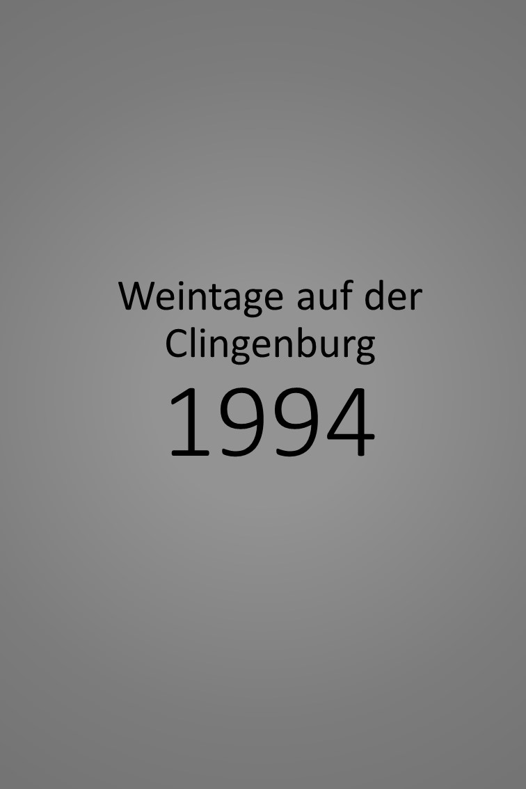 Klingenberger Weintage auf der Clingenburg 1994
