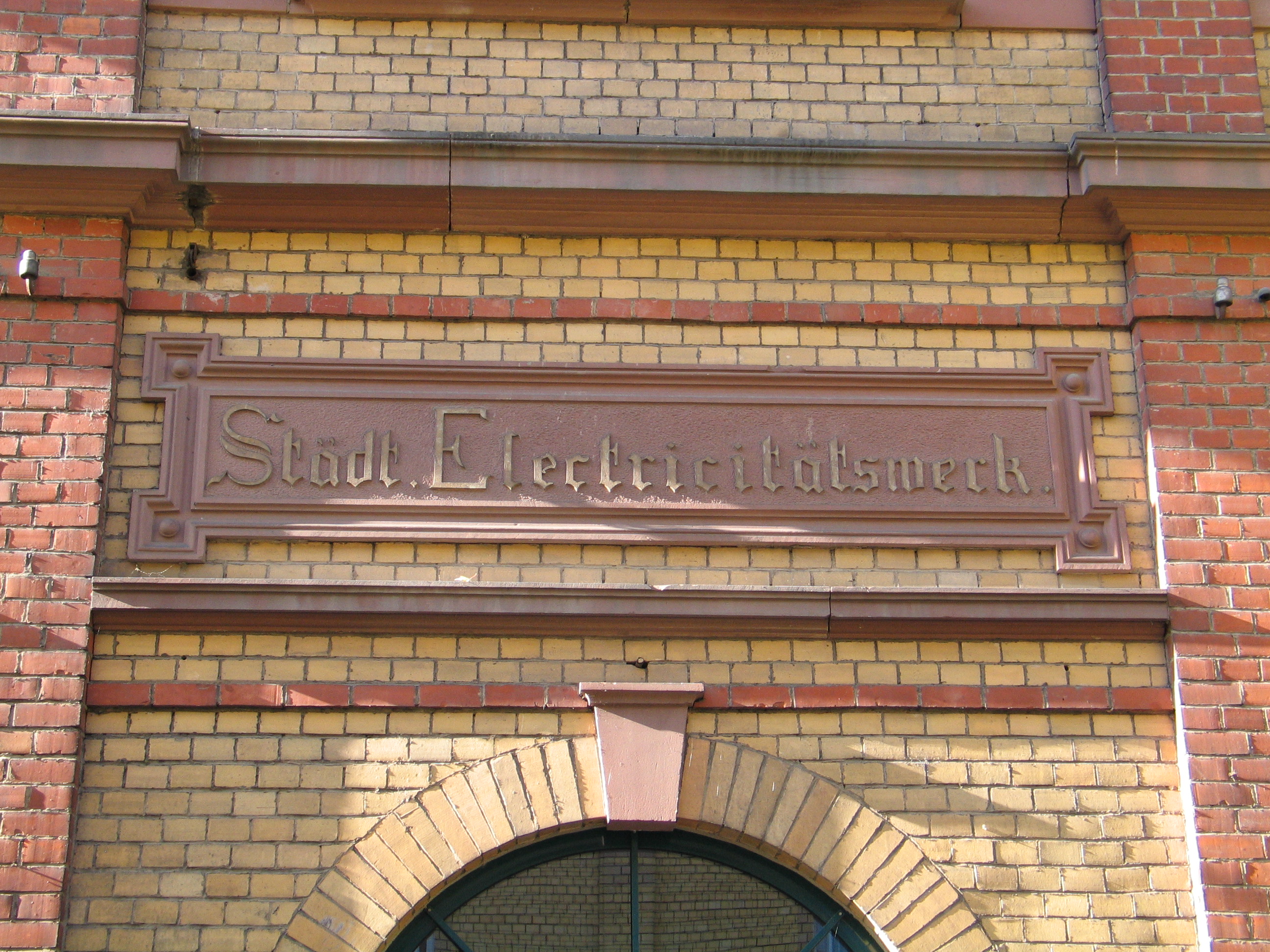 Detailansicht  vom Klingenberger Elektrizitätswerk