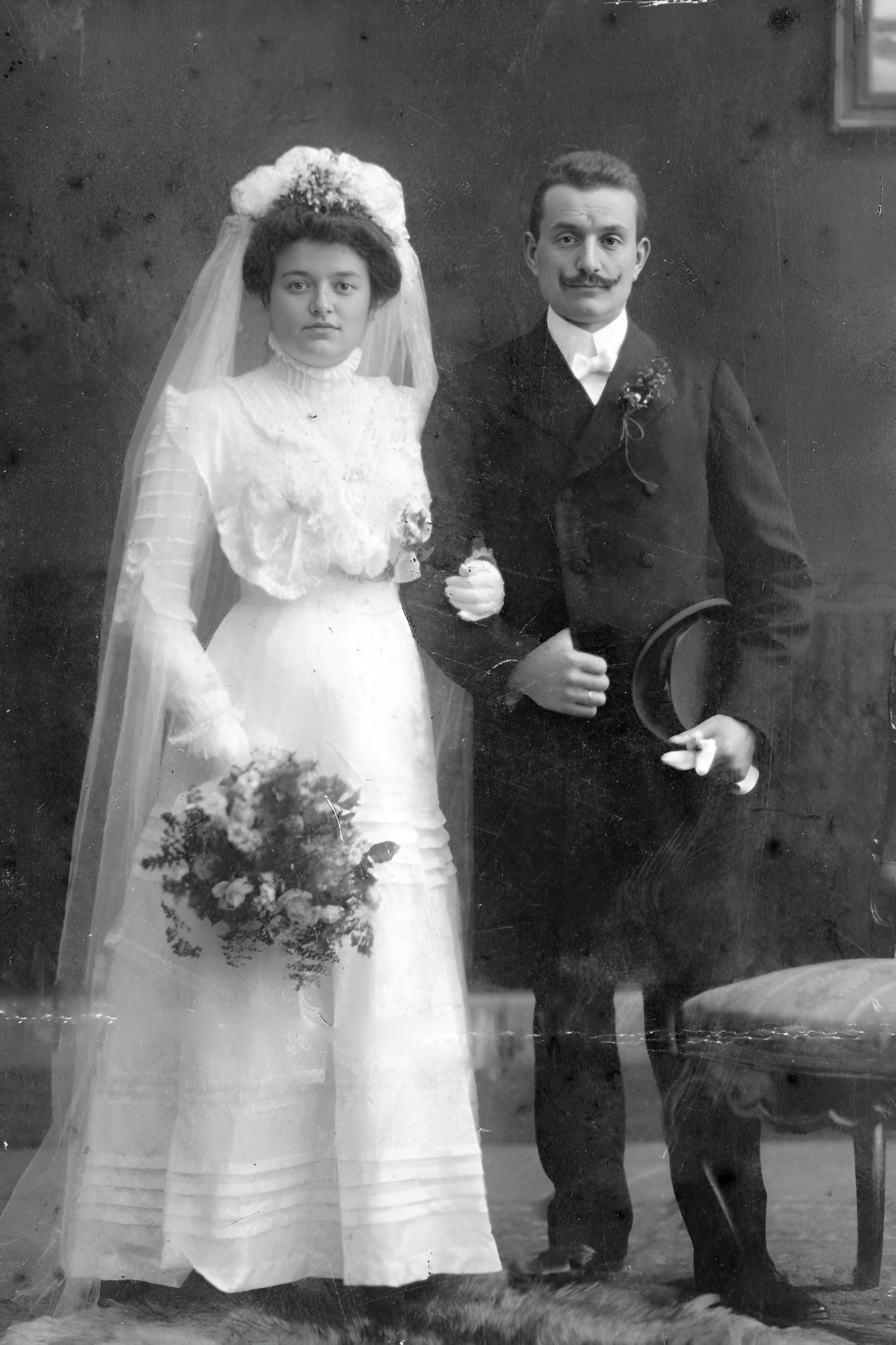 Hochzeitsfoto von Ludwig und Maria Pfister