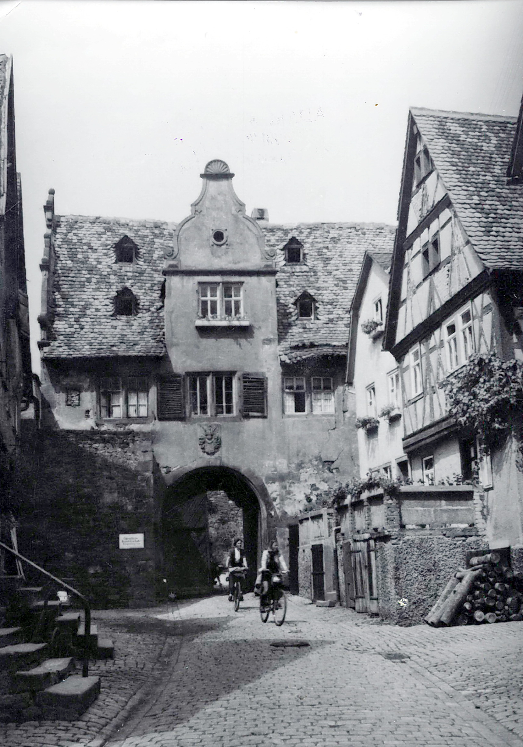 Blick in die Hofstraße um 1938