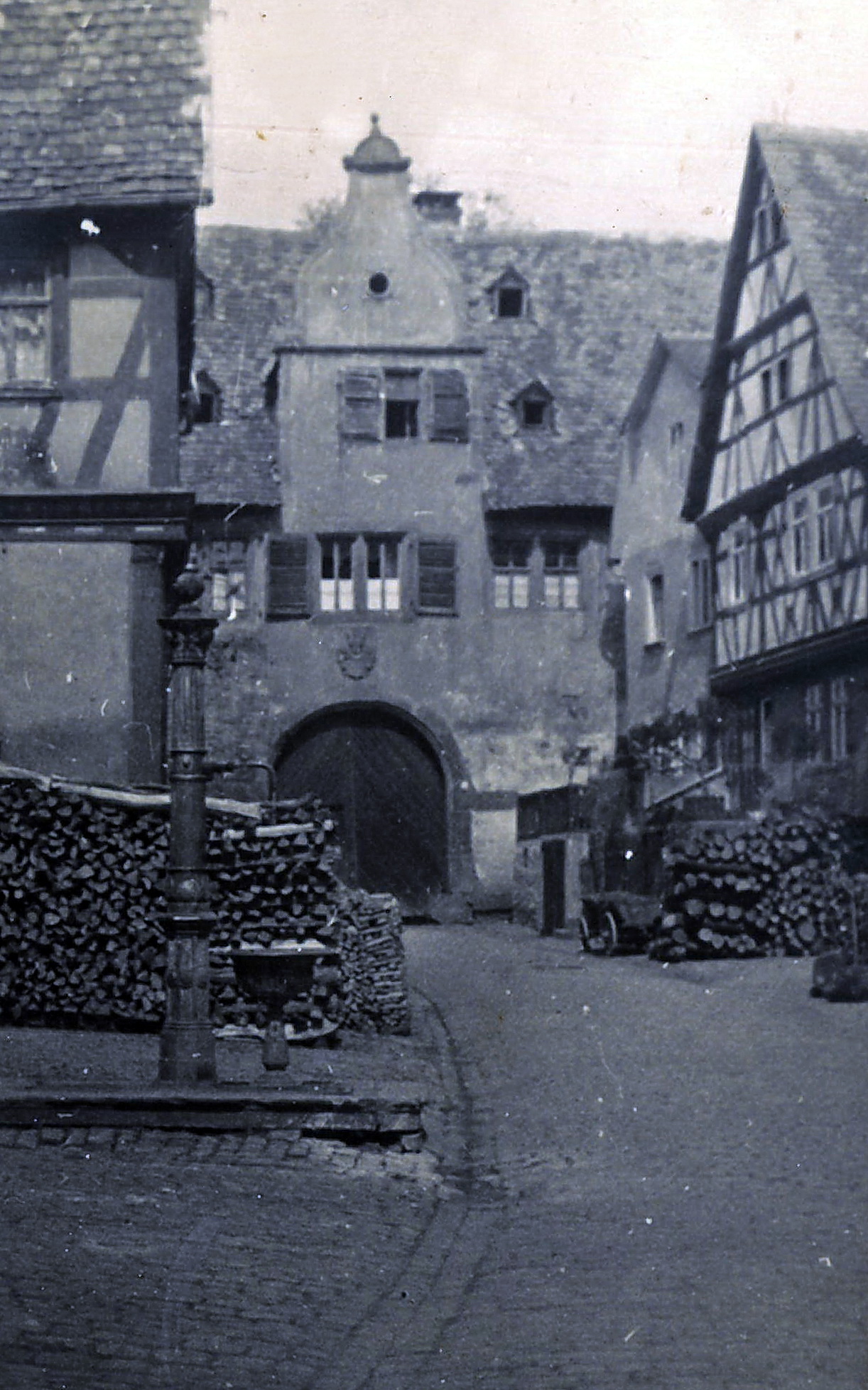 Blick in die Hofstraße um 1938