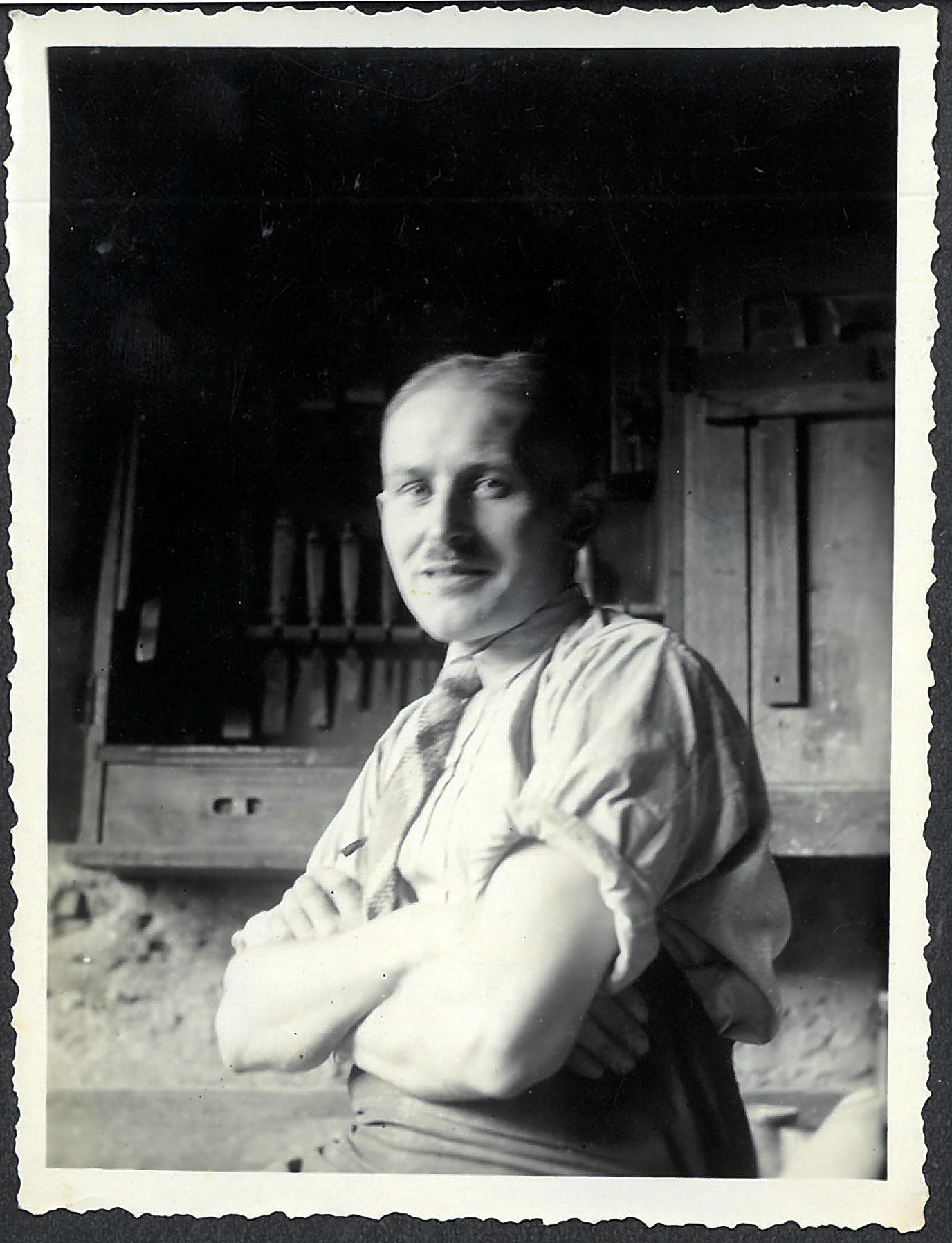 Valentin Pfister in der Werkstatt