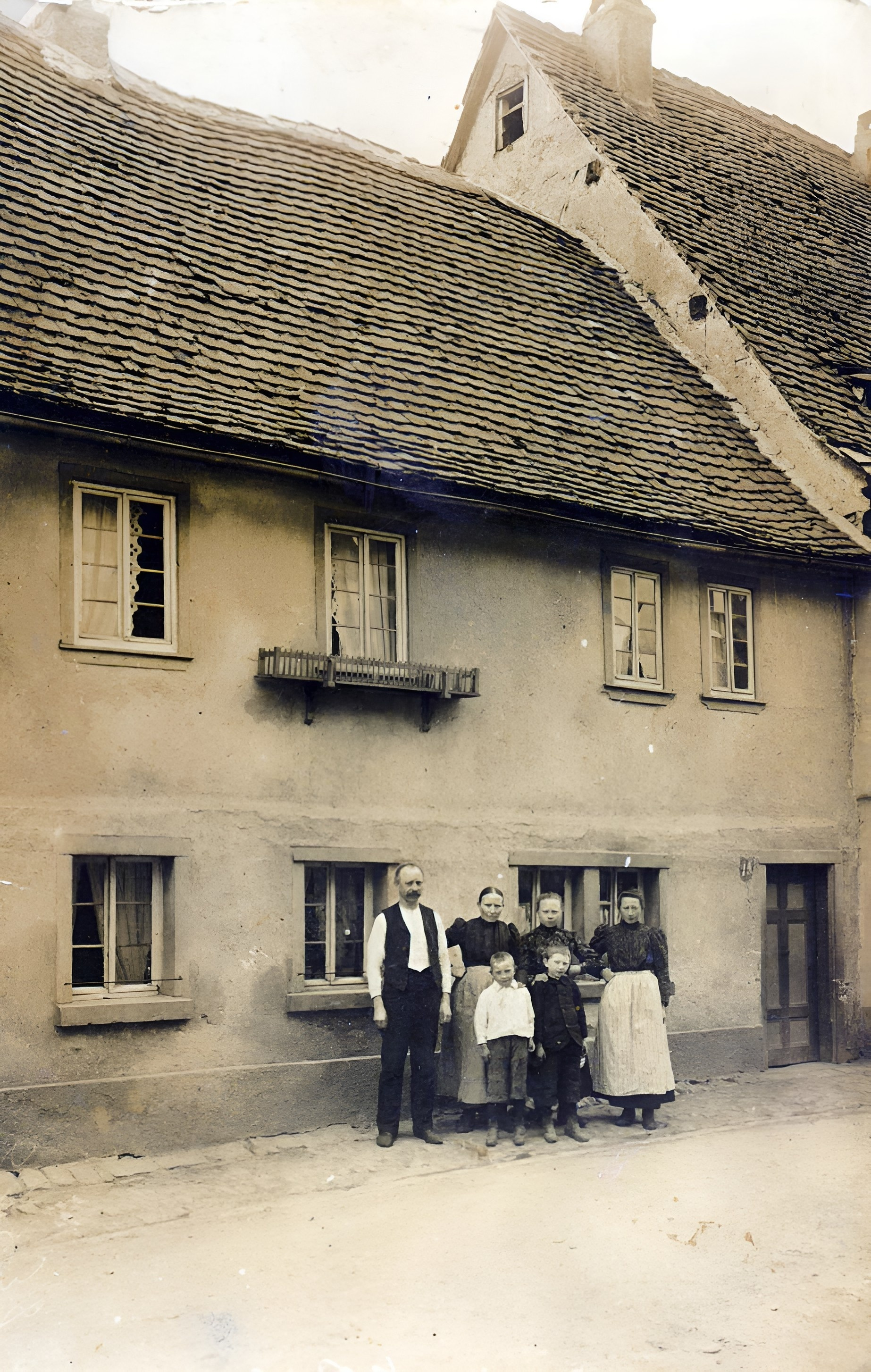 Die Ludwigstraße 13 (Haus Wengerter) um 1910