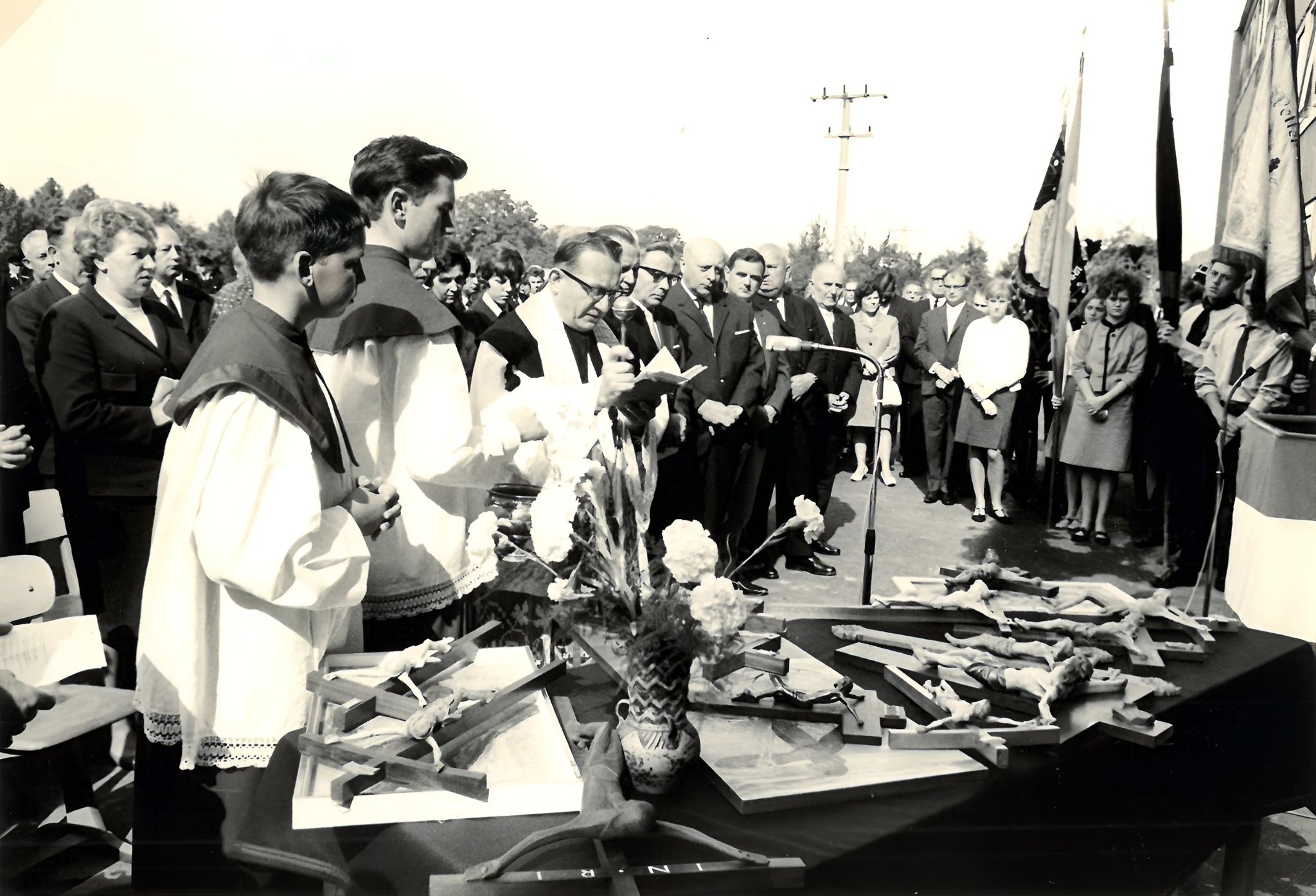 Einweihung des Erweiterungsbaus der Volksschule 1966