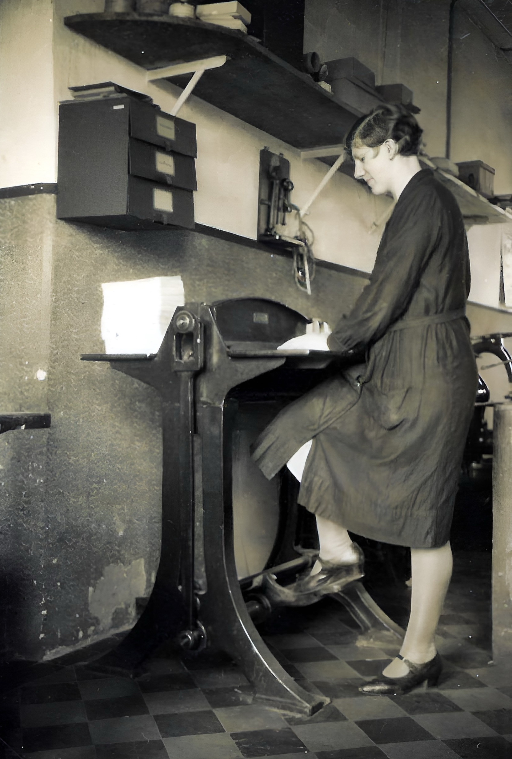 In der Druckerei Heinrich Bingemer