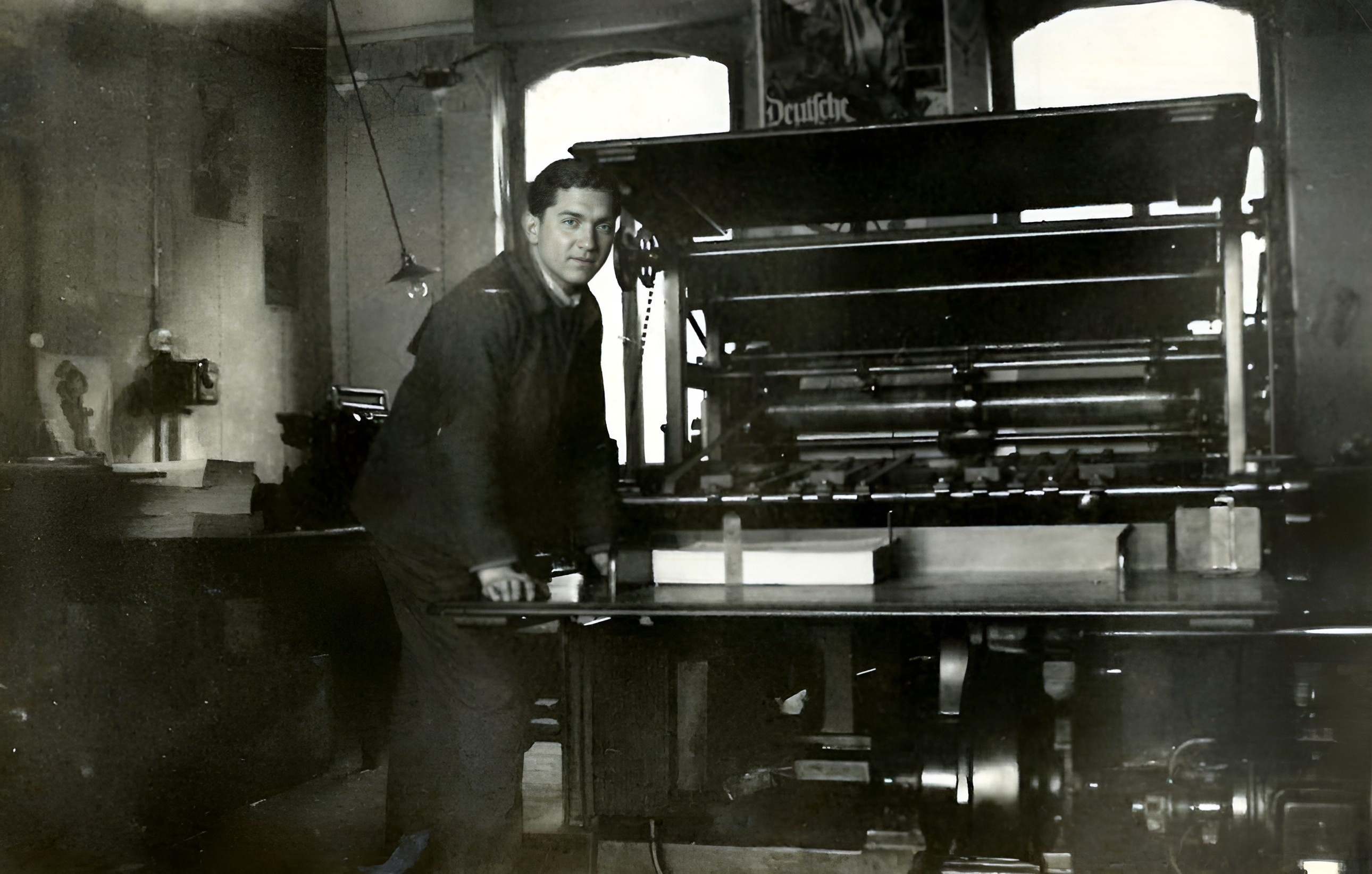 In der Druckerei Heinrich Bingemer