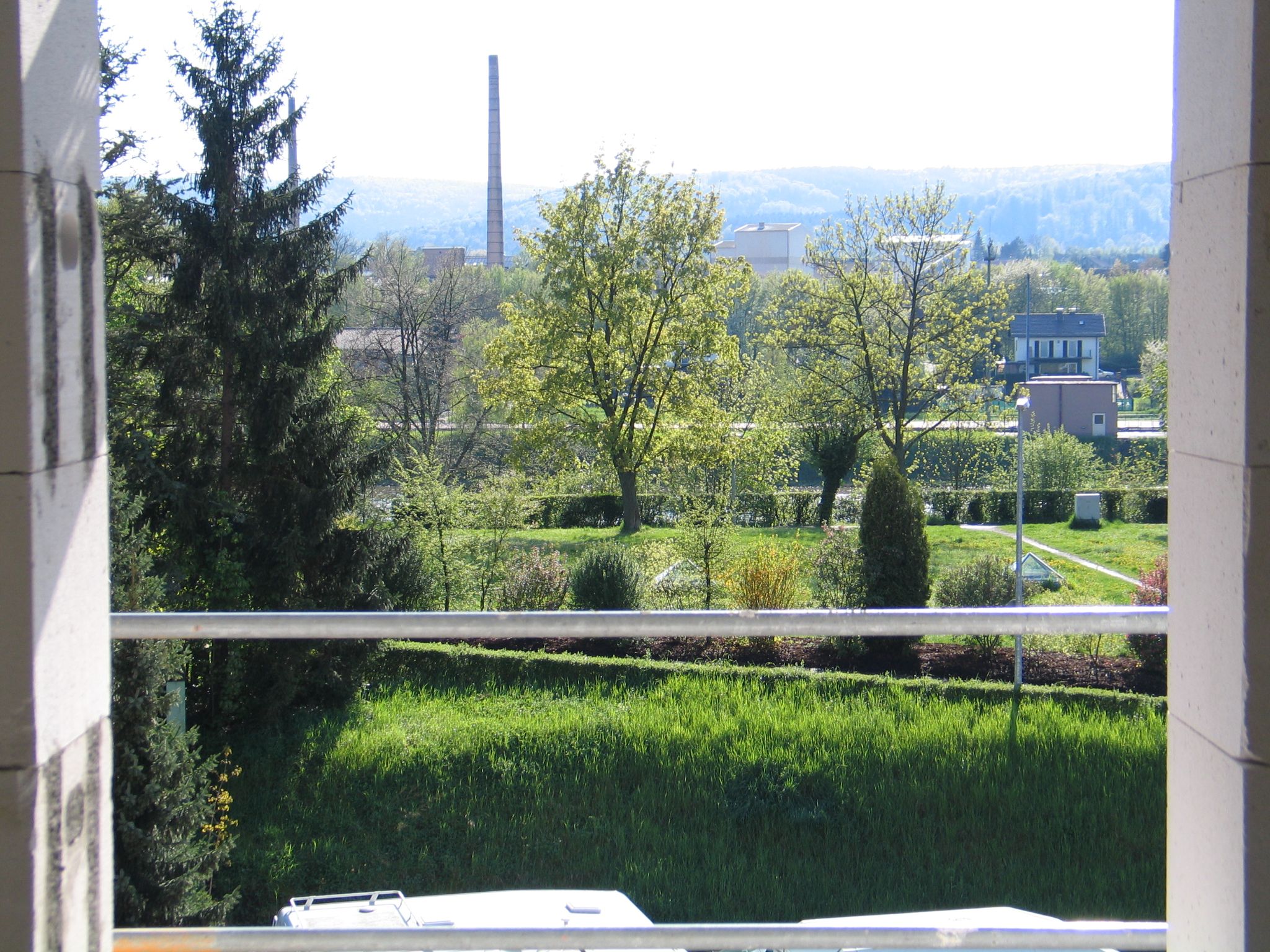 Blick aus einer Wohnung in Richtung Main