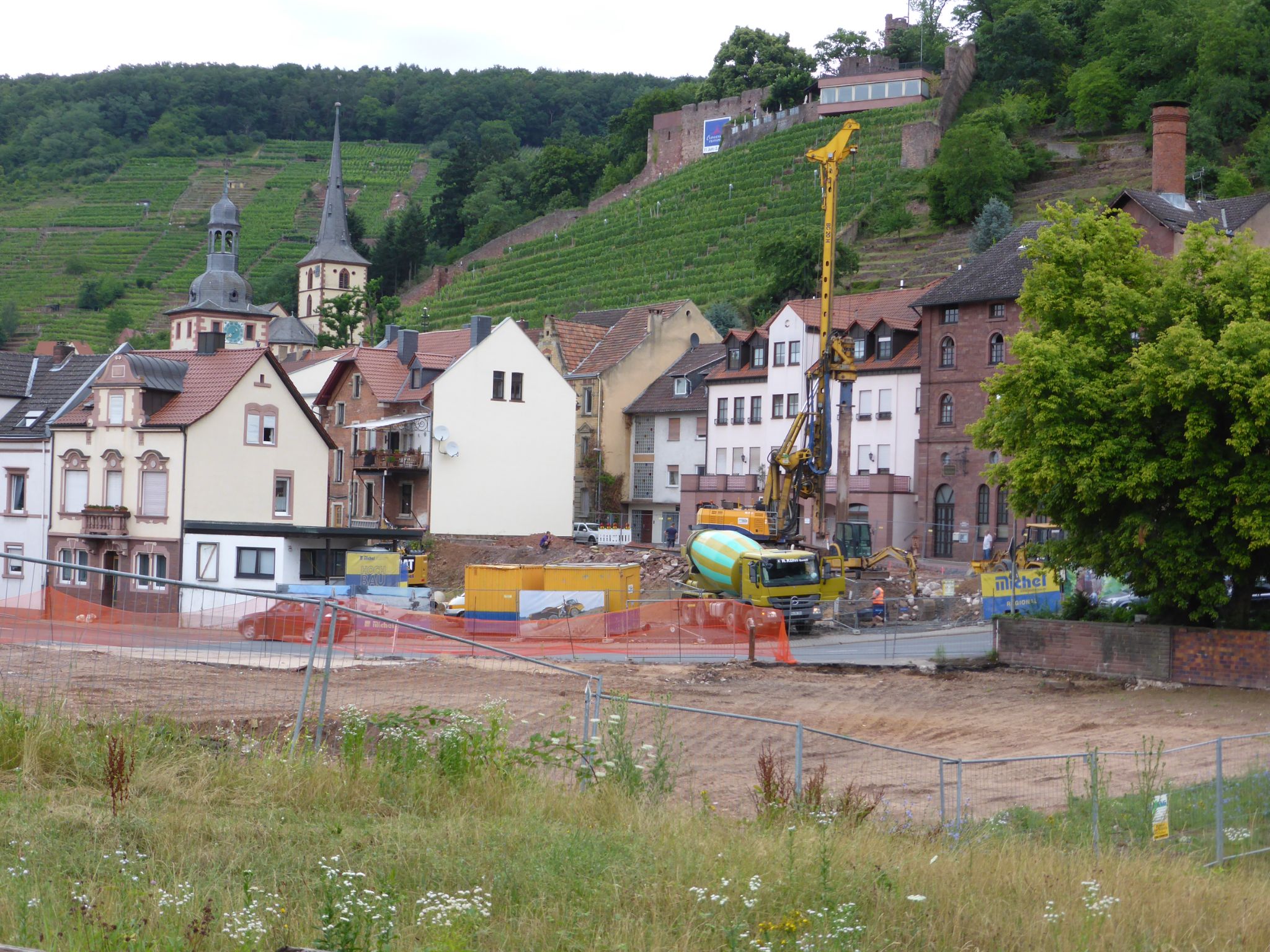 Vorbereitung der Bauarbeiten