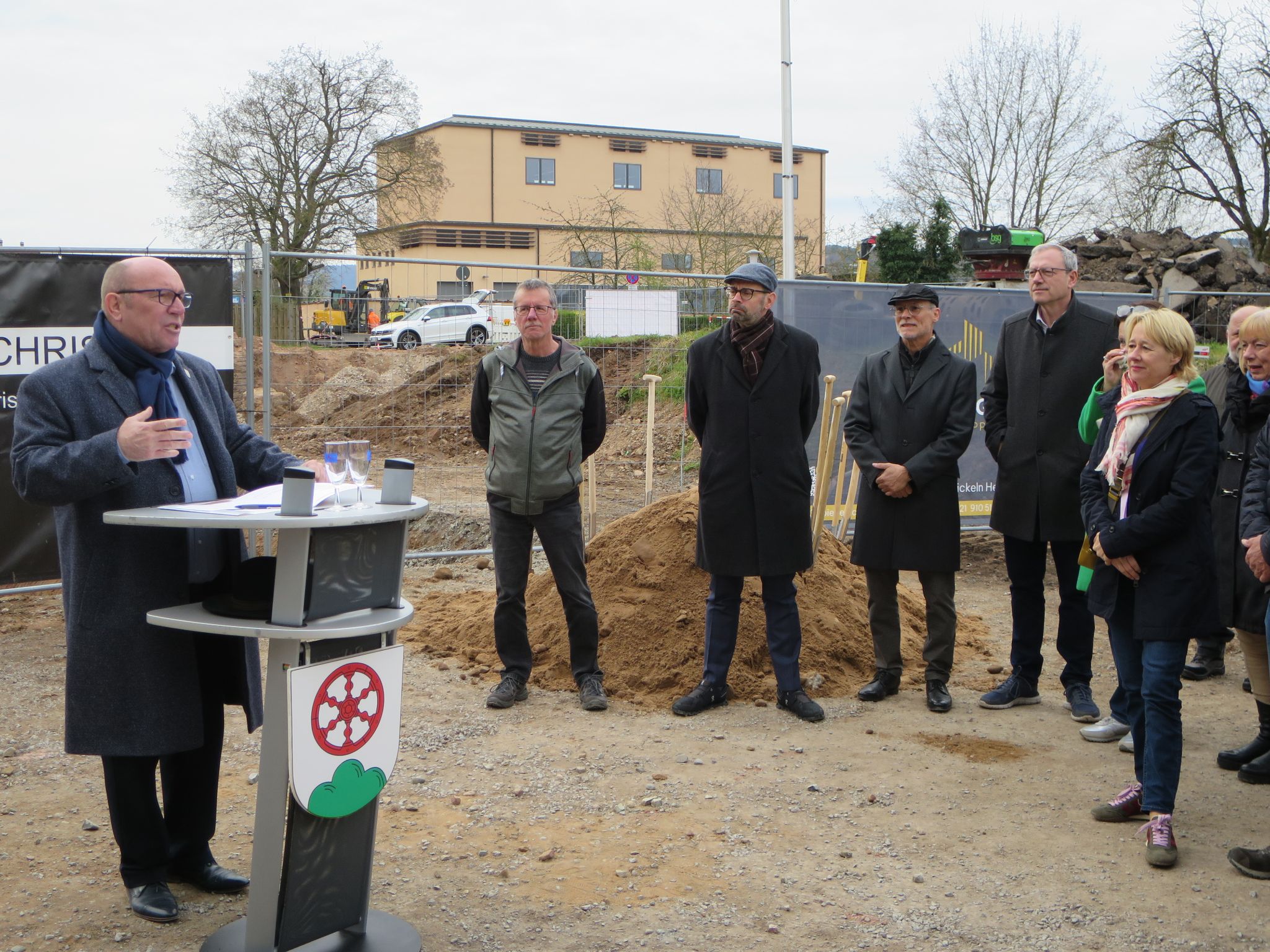 Spatenstich zur Bebauung des Rathausumfeldes am 26.03.2024